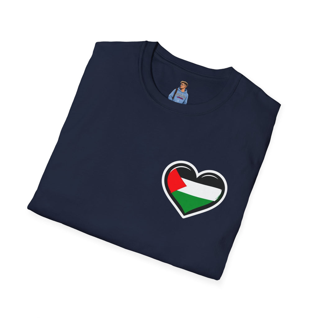Camiseta unisex de estilo suave: "Apoya a Gaza y todos somos Palestina".