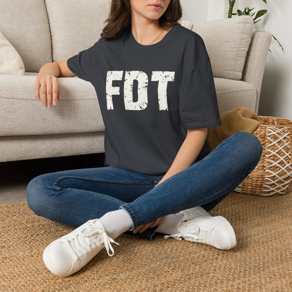 FDT Political Protest Distressed Graphic T-Shirt