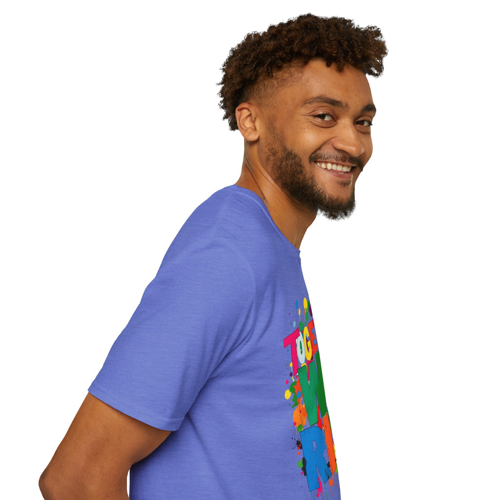 Juntos nos levantamos Camiseta unisex de estilo suave