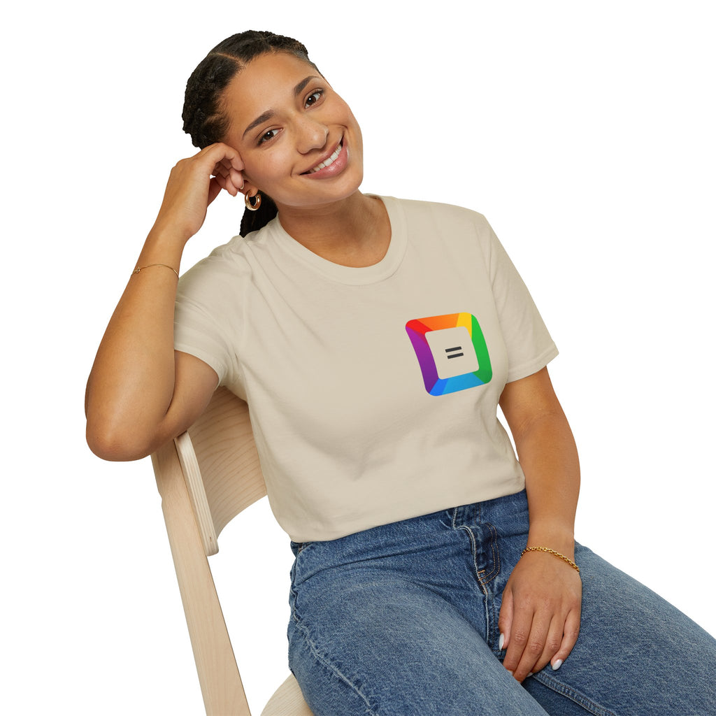Pride-Theme Unisex Softstyle T-Shirt - "True freedom is Equality for ALL"