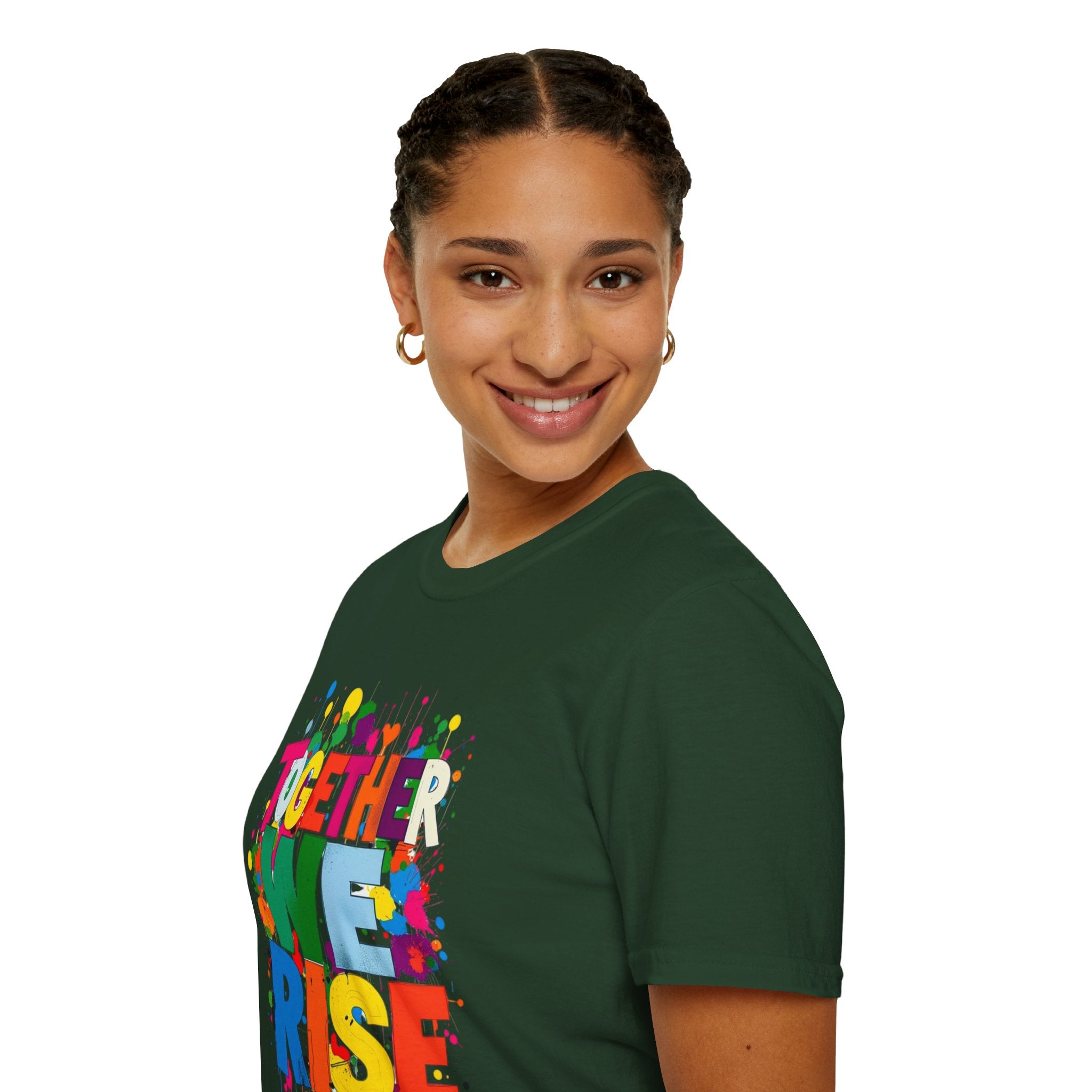 Juntos nos levantamos Camiseta unisex de estilo suave