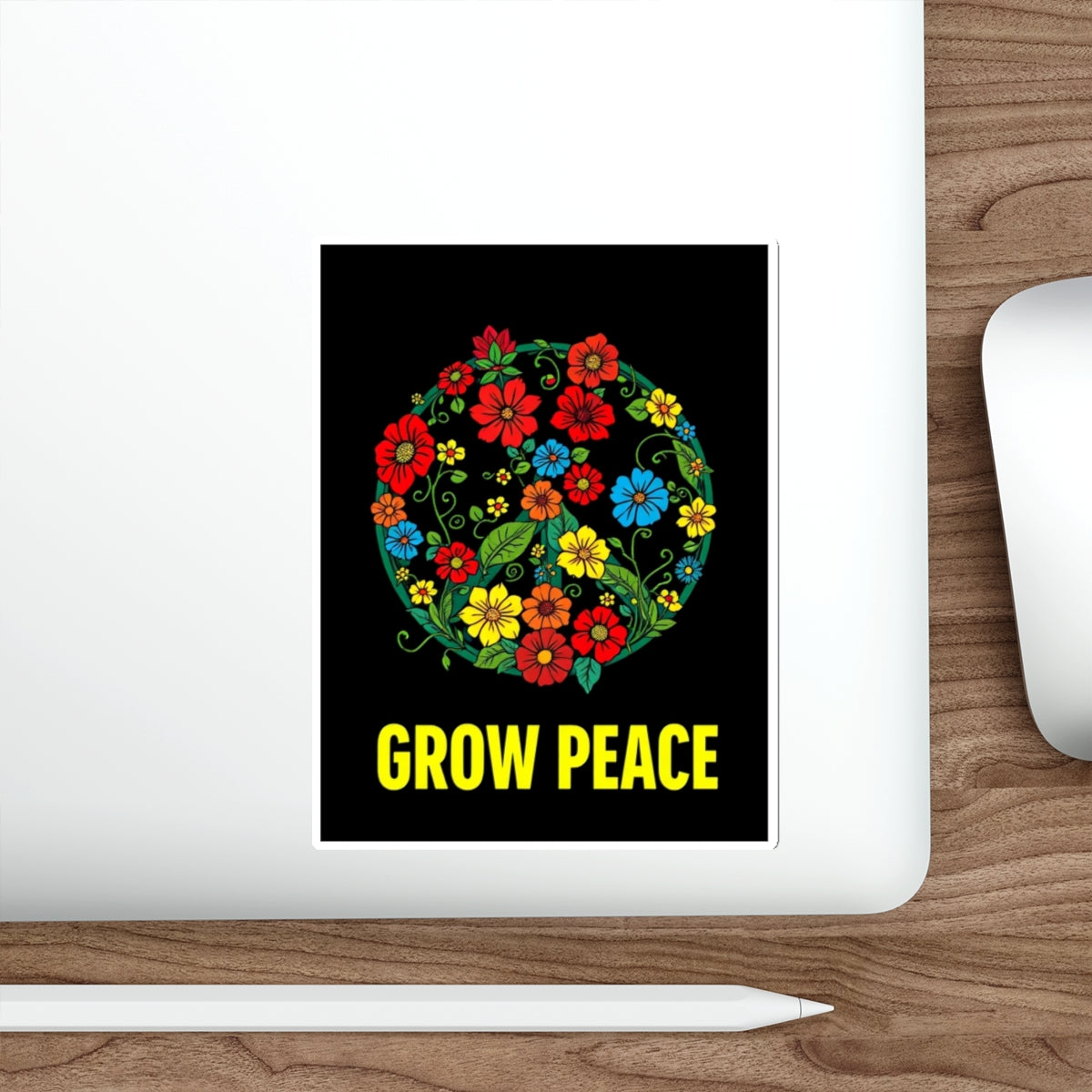 Grow Peace Die-Cut Sticker - EqualiTees.Me