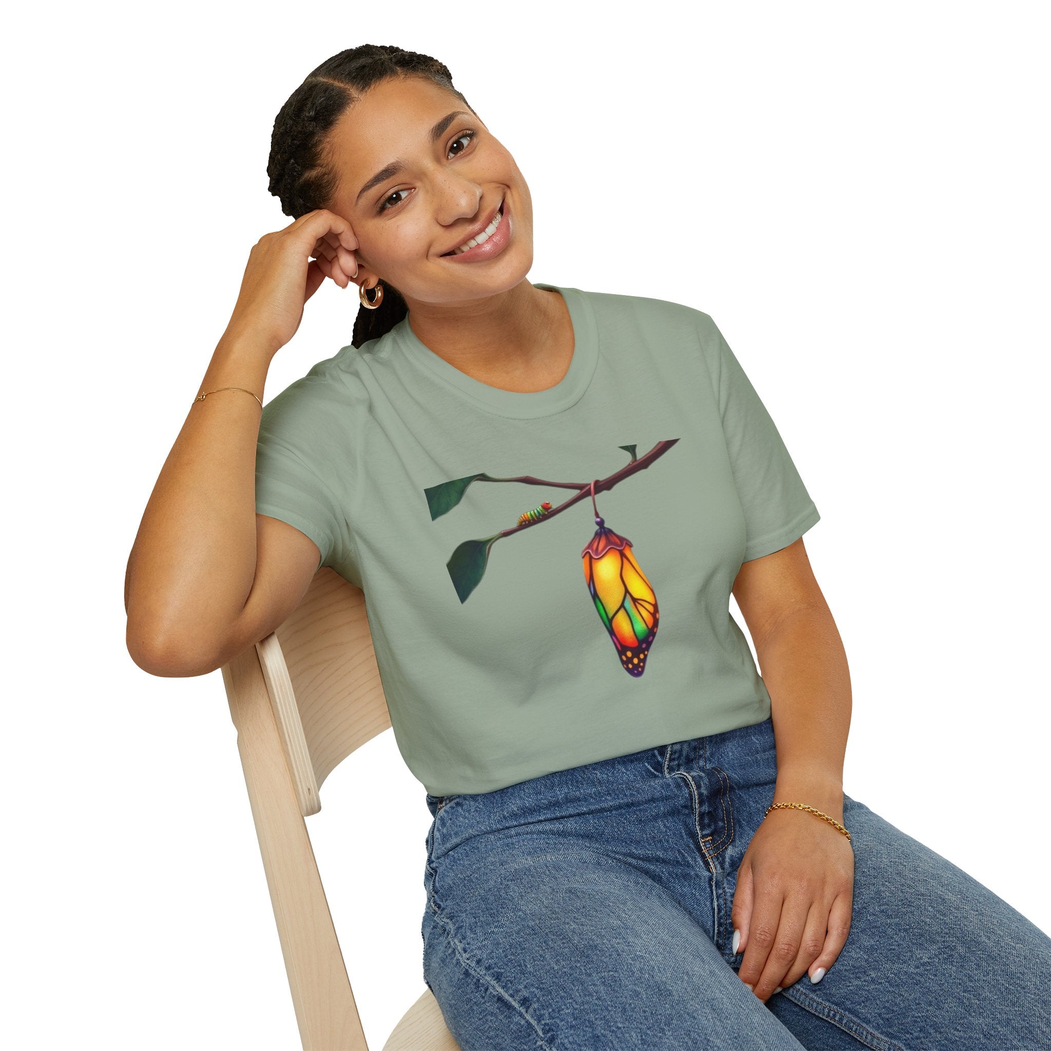 Rainbow Butterfly Cocoon Pride T-Shirt