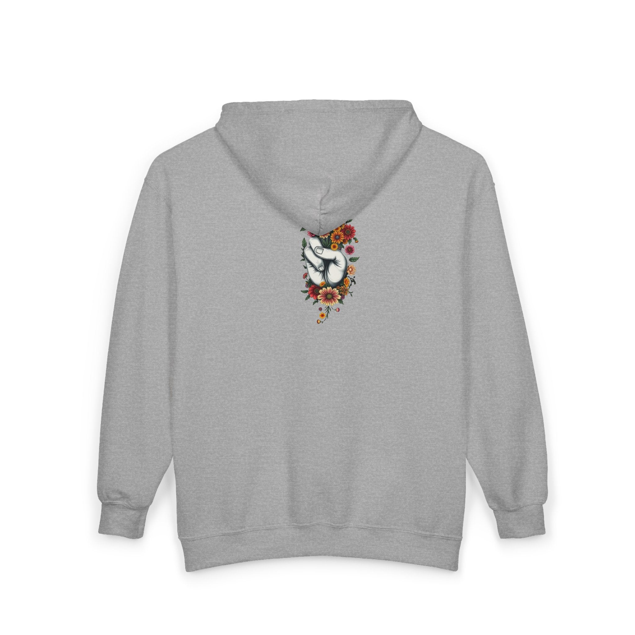 Grow Peace Zip-Up Hoodie - Cozy Outdoor Style