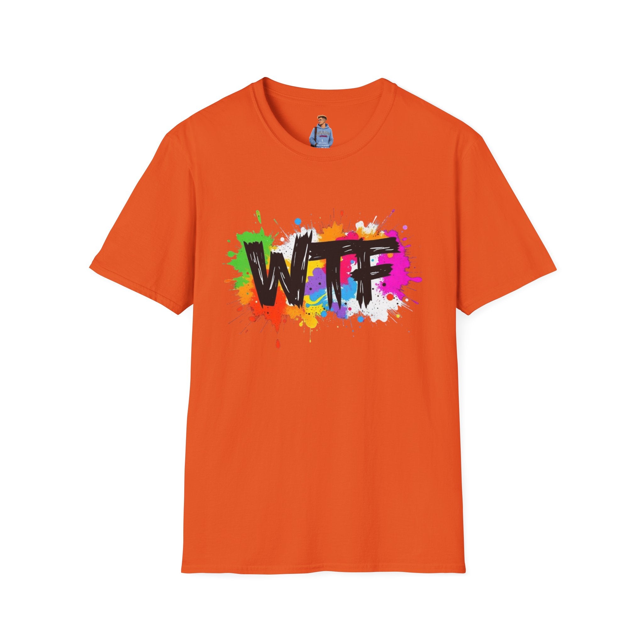 Bold Rainbow WTF Color Splash T-Shirt