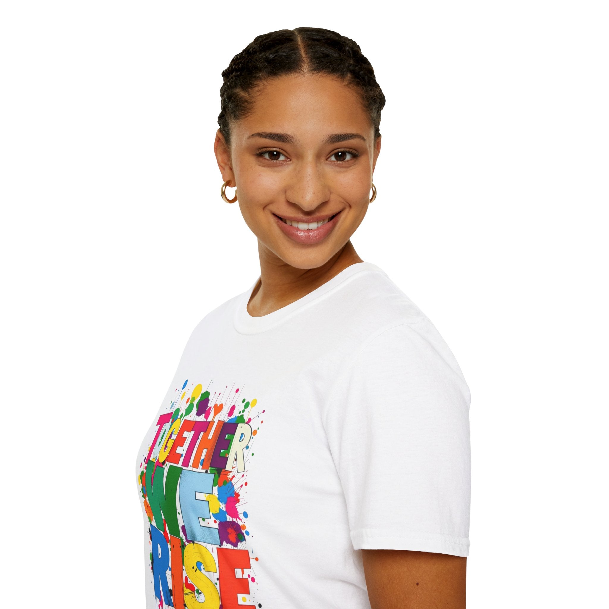 Juntos nos levantamos Camiseta unisex de estilo suave