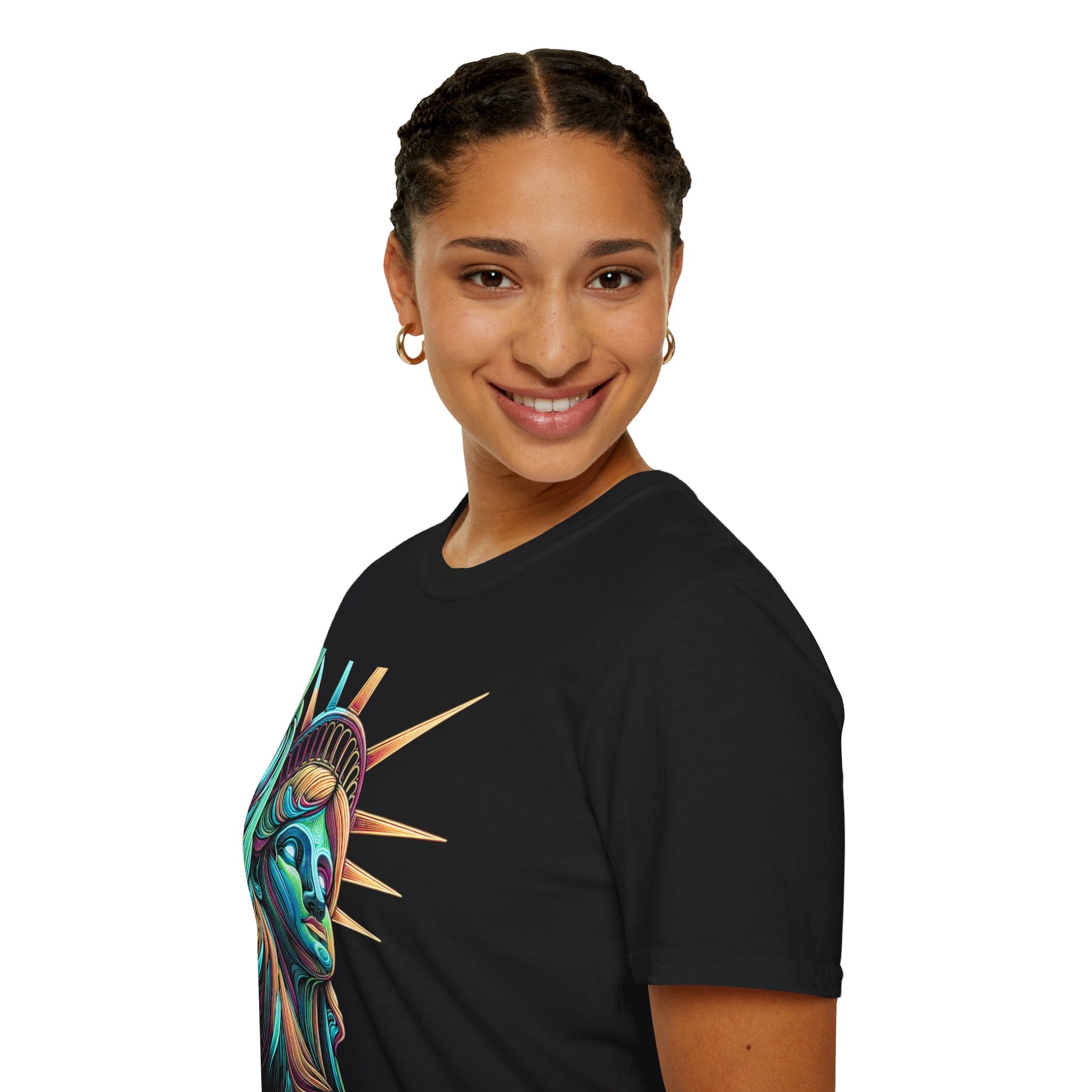 Camiseta unisex de estilo suave Lady Liberty