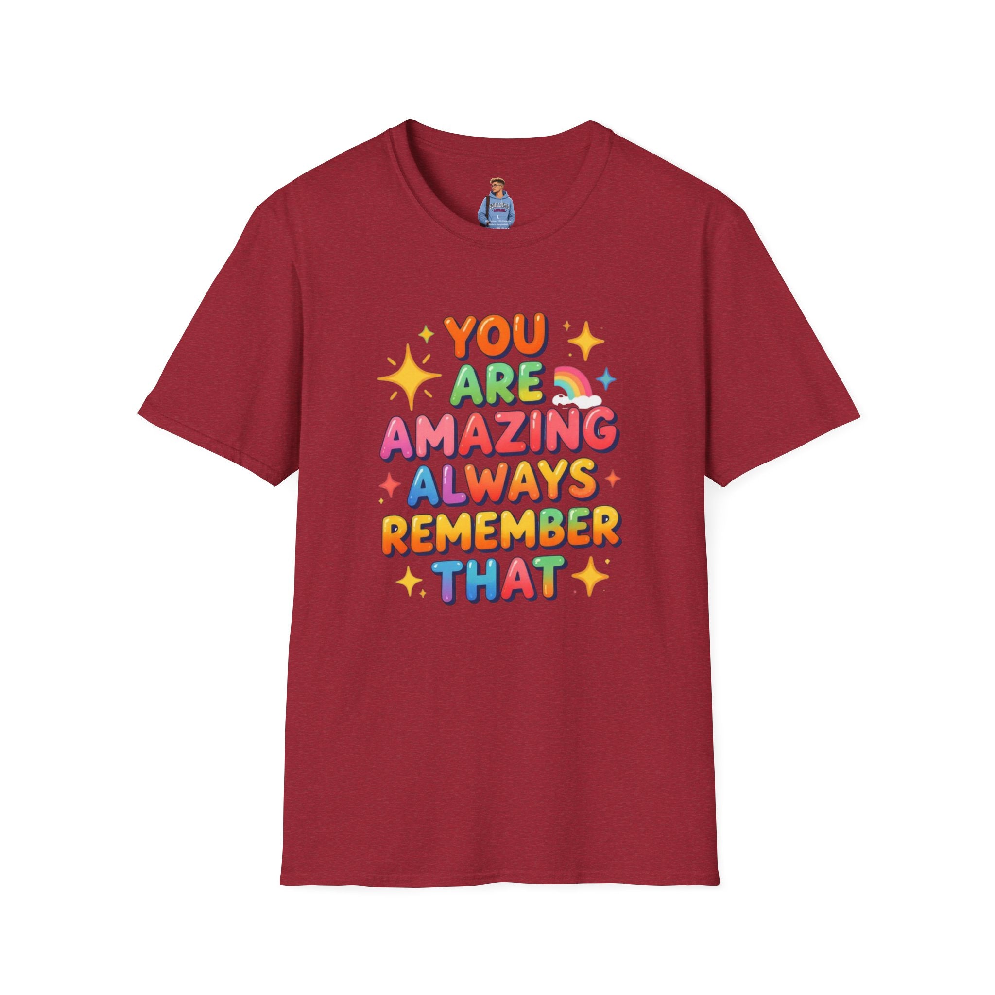 You Are Amazing T-Shirt — Colorful Inspirational Graphic Tee