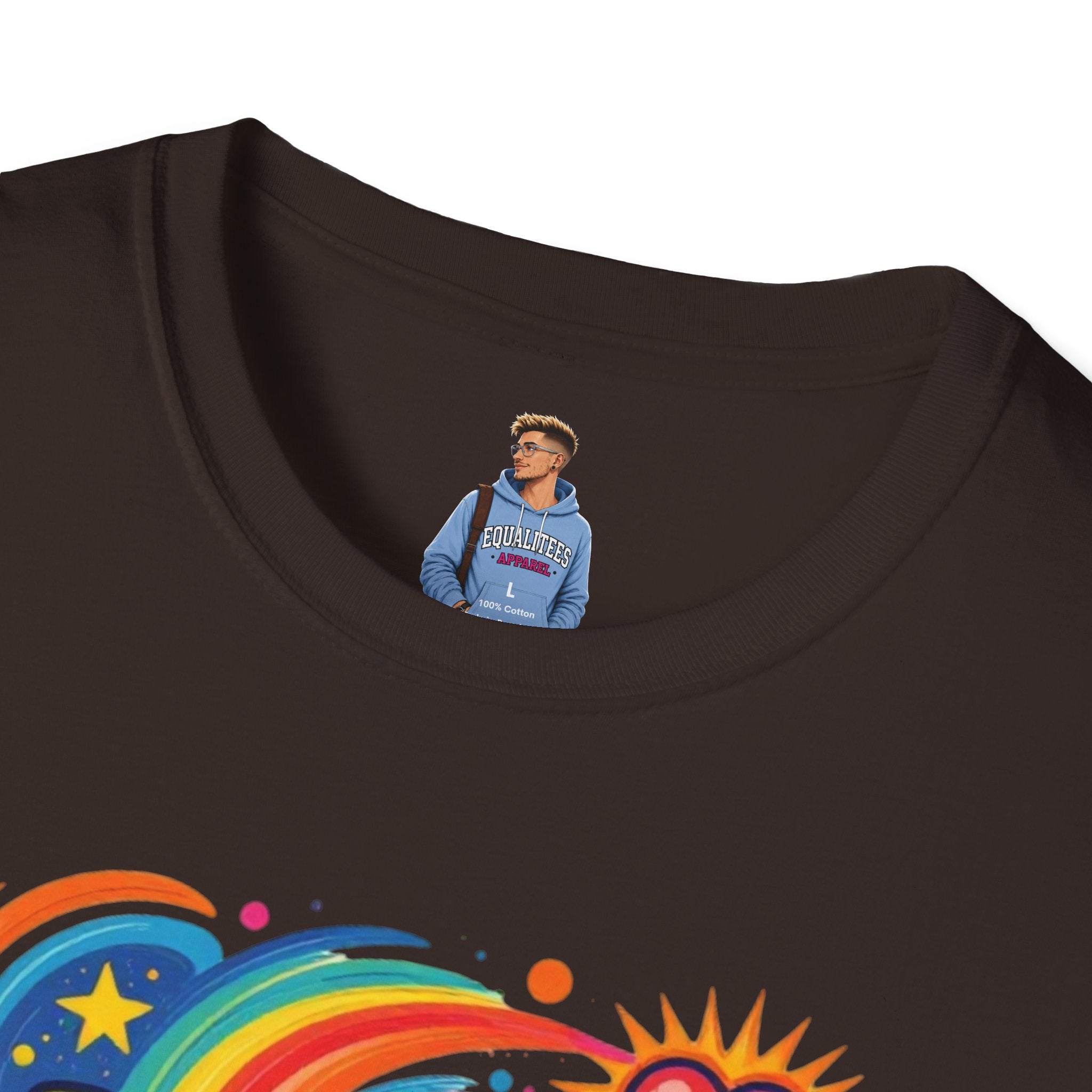 Love Is My Religion Retro Rainbow Graphic T-shirt