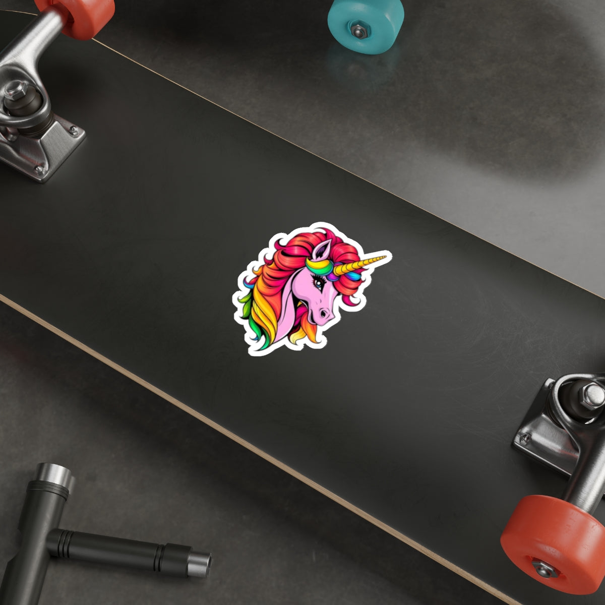 Die-Cut Stickers - Pink Unicorn - EqualiTees.Me