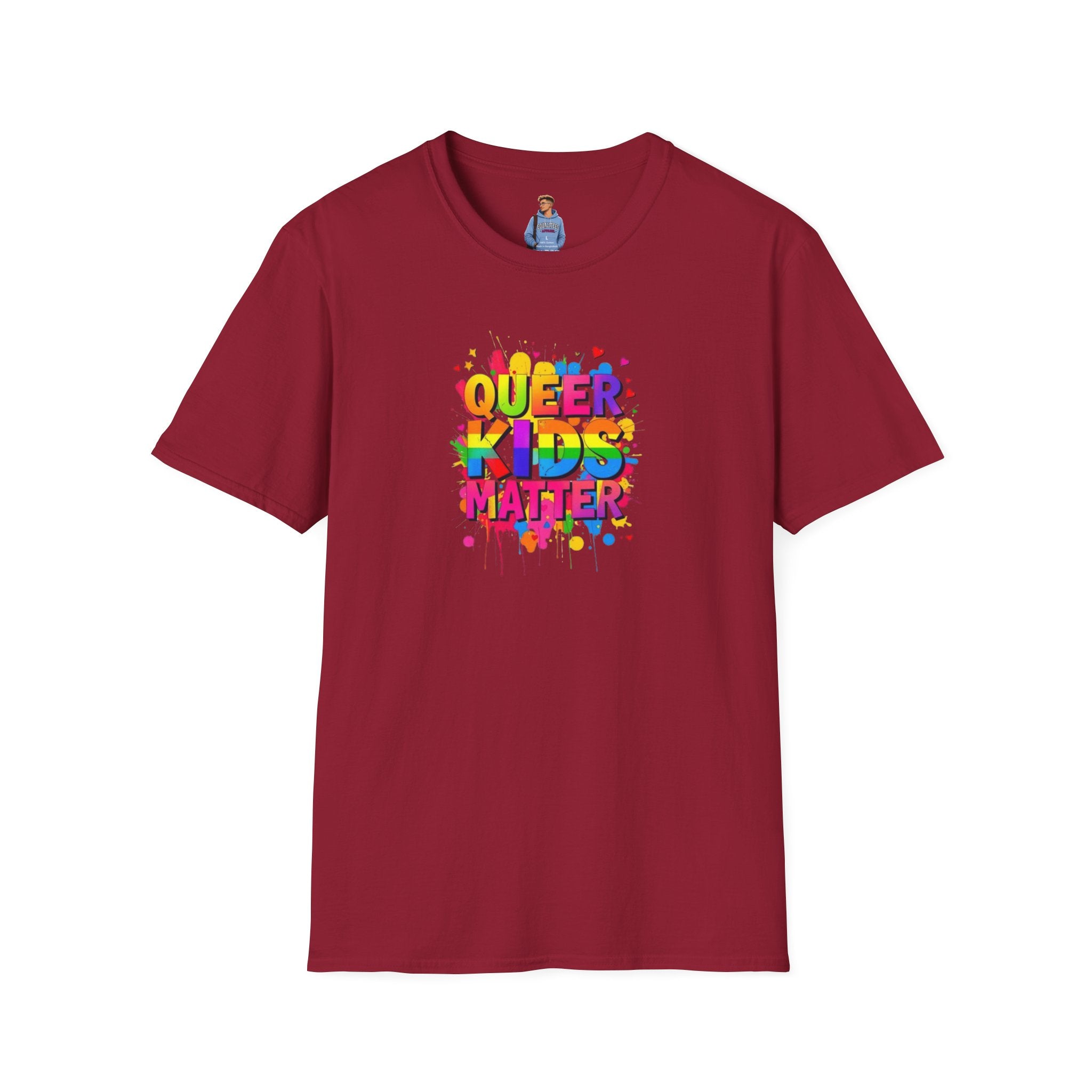 Camiseta unisex suave "Queer Kids Matter": celebra la inclusión y el orgullo