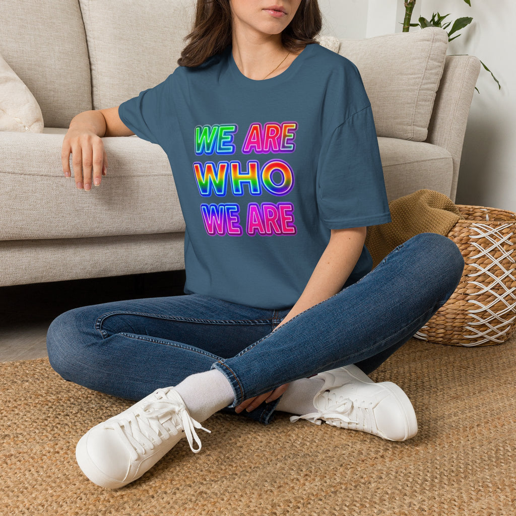 Pride Statement T-Shirt - 'We Are Who We Are' - Unisex Softstyle Tee for Self-Expression
