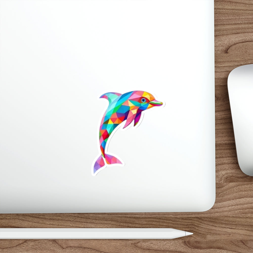 Die-Cut Stickers - Pride Dolphin - EqualiTees.Me