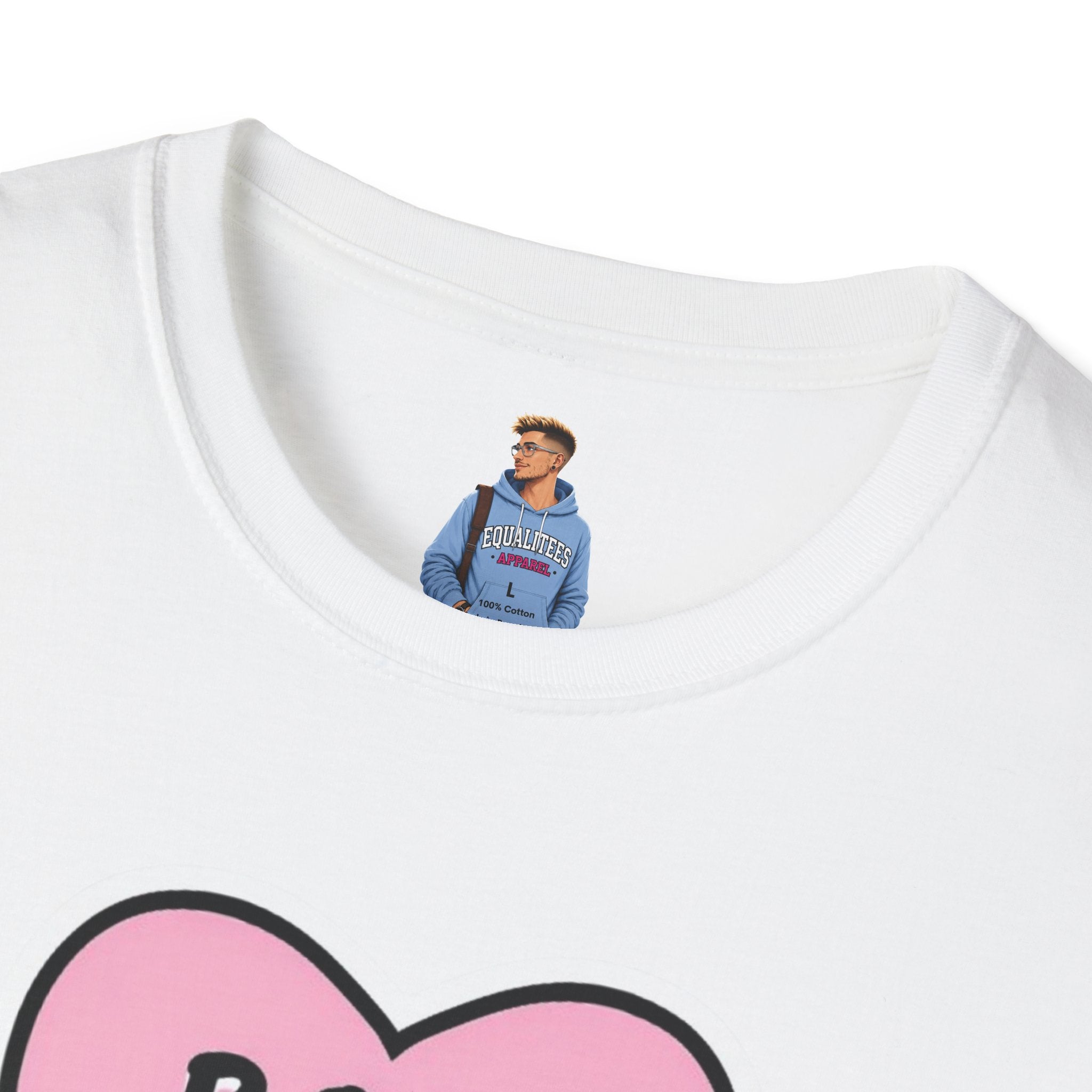 Camiseta unisex de estilo suave con diseño de corazón "Boss Bitch" - Camiseta divertida y llamativa
