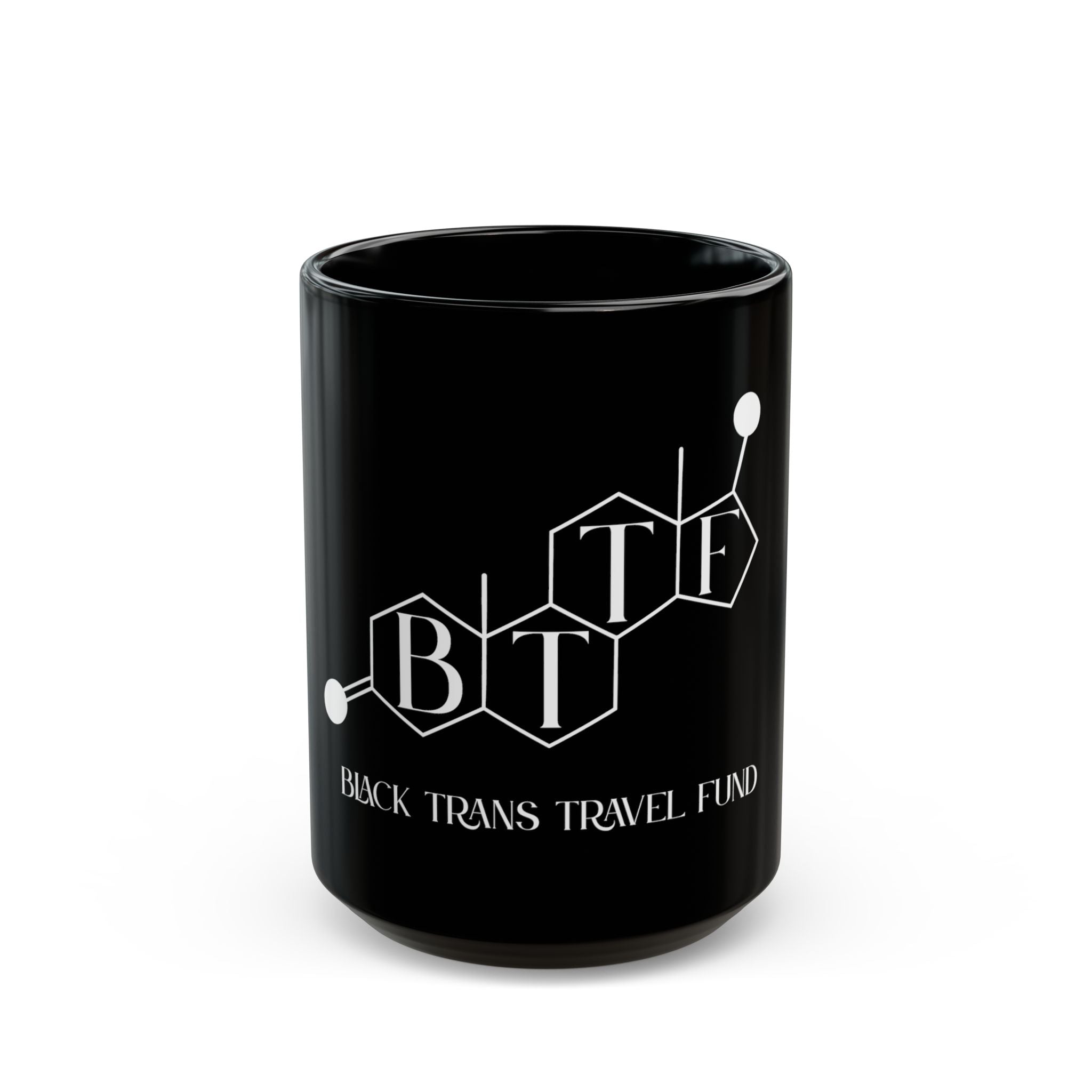 BTTF - Black Trans Travel Fund Black Ceramic Mug 11oz/15oz