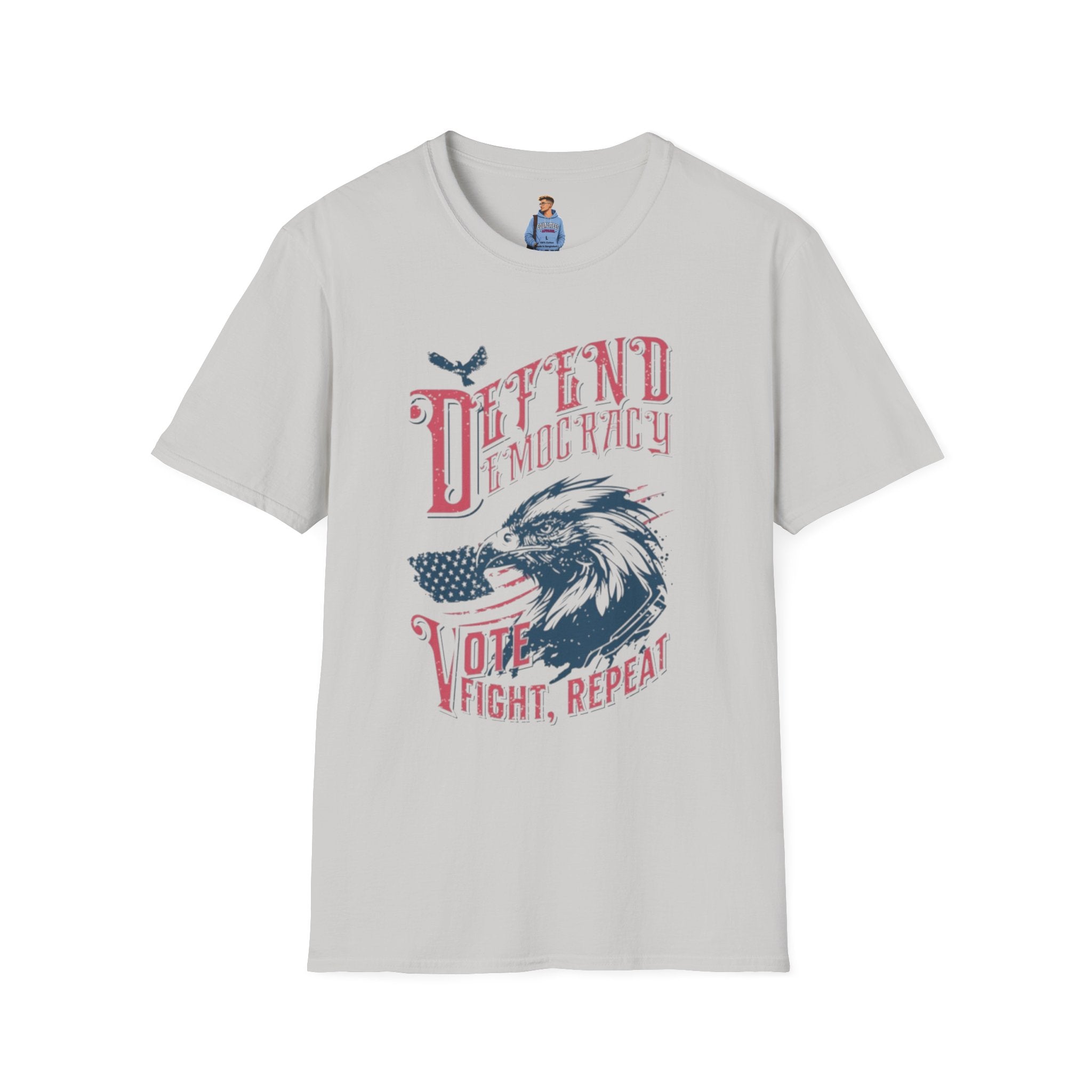 Camiseta unisex Defendiendo la democracia
