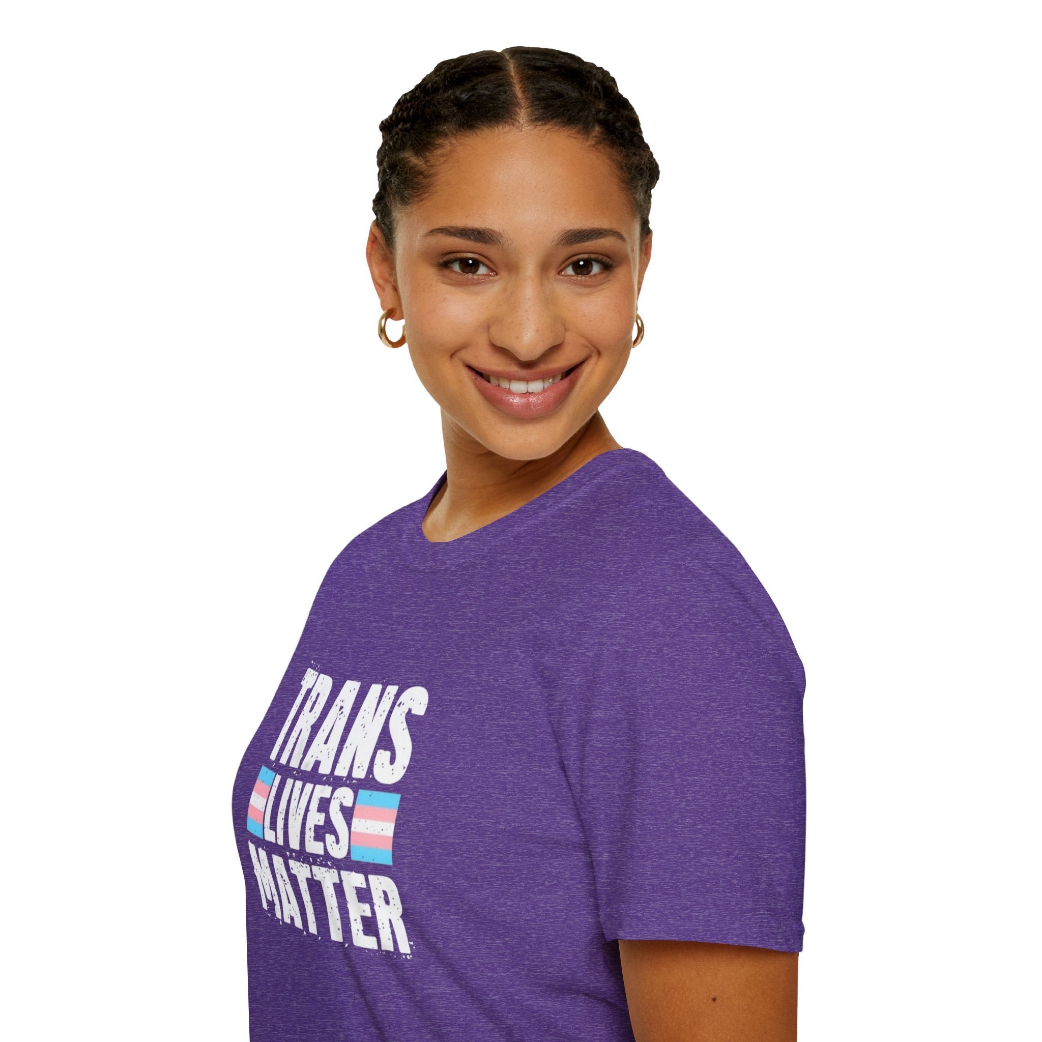 Trans Lives Matter Unisex Softstyle T-Shirt - Support LGBTQ+ Rights