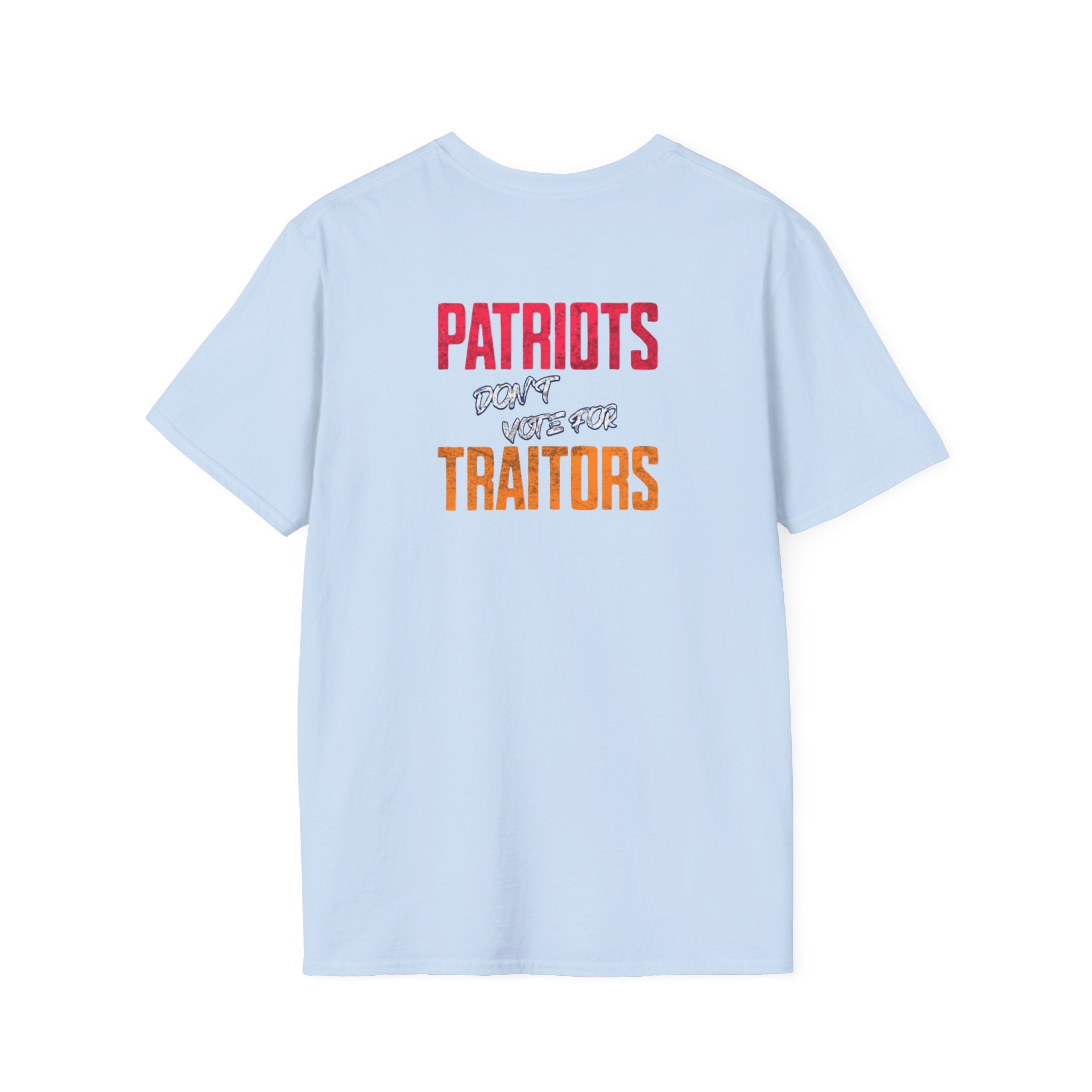 Camiseta unisex de estilo suave de los Patriotas Rojos de Americans Against MAGA