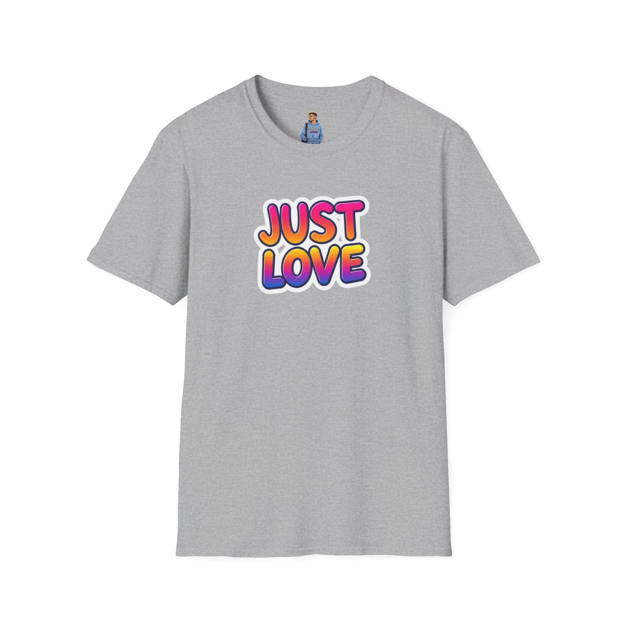 Just Love Unisex Softstyle T-Shirt | Perfect for Pride, Anniversaries, and Everyday Wear