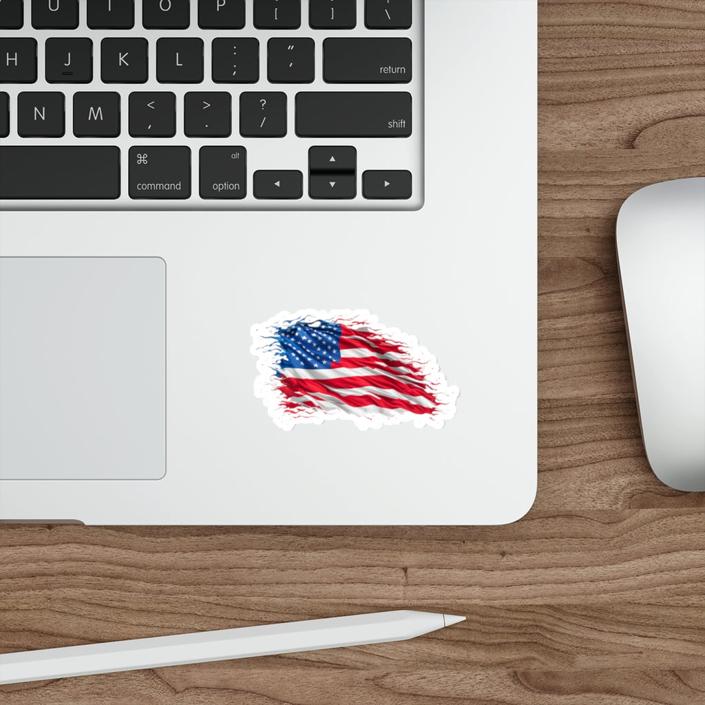 Die-Cut Stickers - American Flag Art - EqualiTees.Me