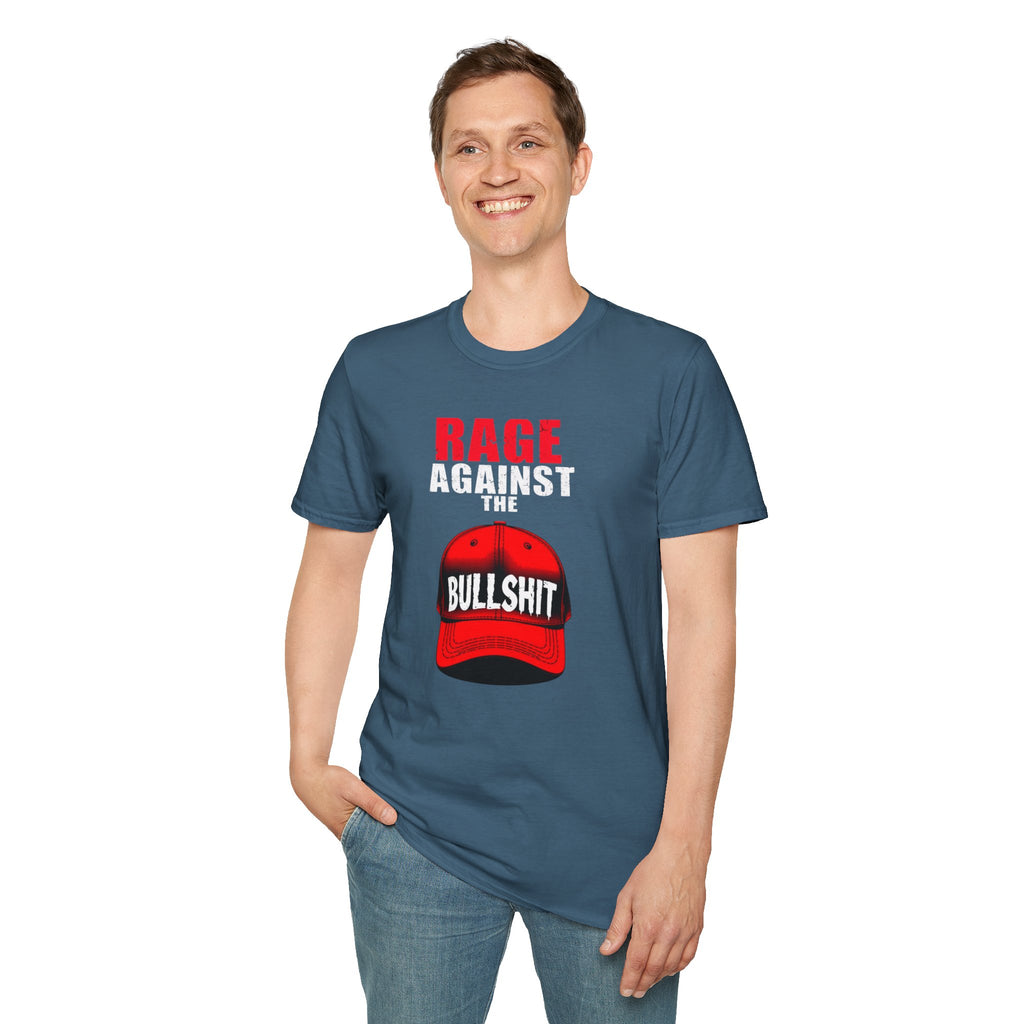 Camiseta unisex Softstyle - Camiseta gráfica "Rage Against the BS"