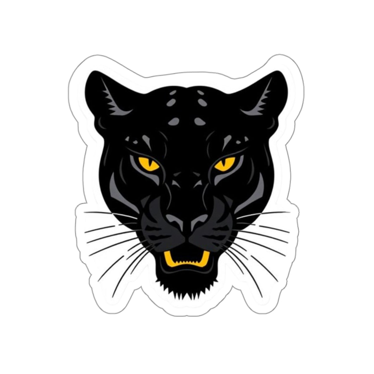 Black Panther Head Die-Cut Sticker - EqualiTees.Me