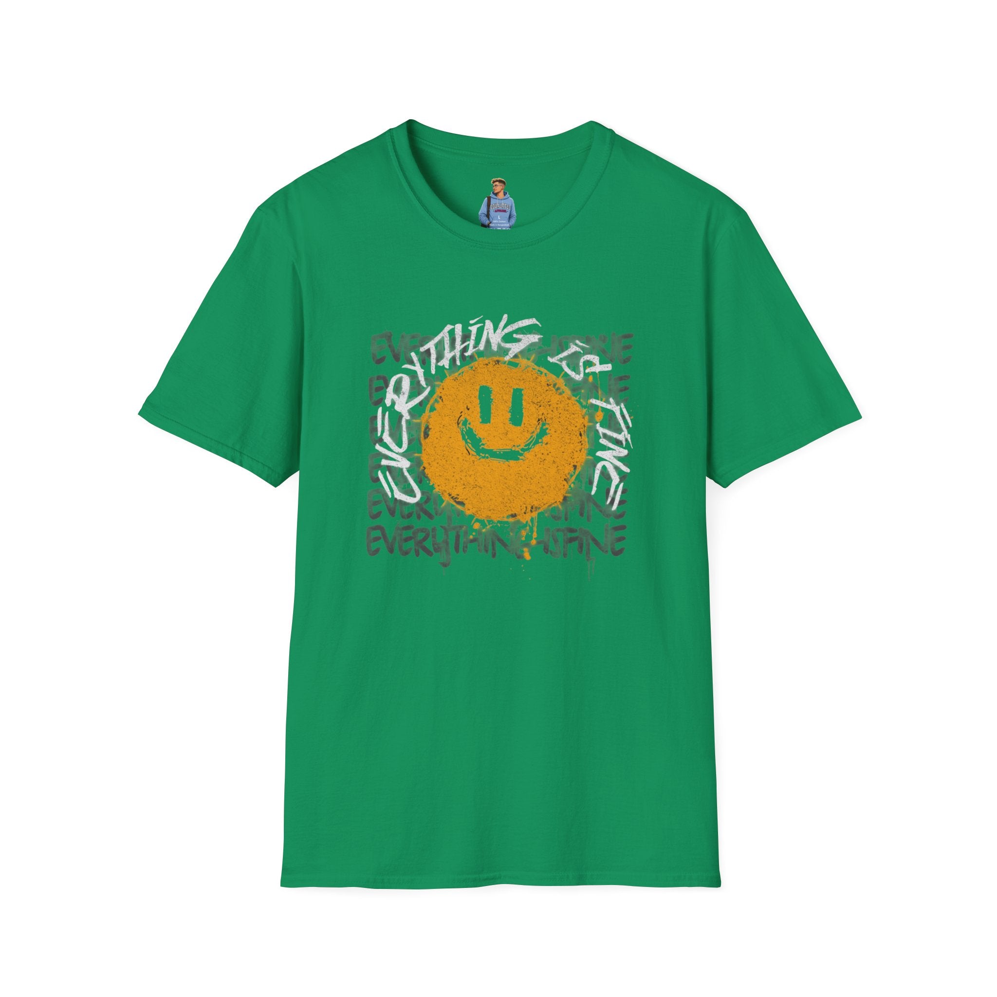 Camiseta unisex divertida y suave con la frase "Todo está bien", camiseta sarcástica, camiseta gráfica humorística, camiseta con frase del Apocalipsis, regalo para amantes de las bromas