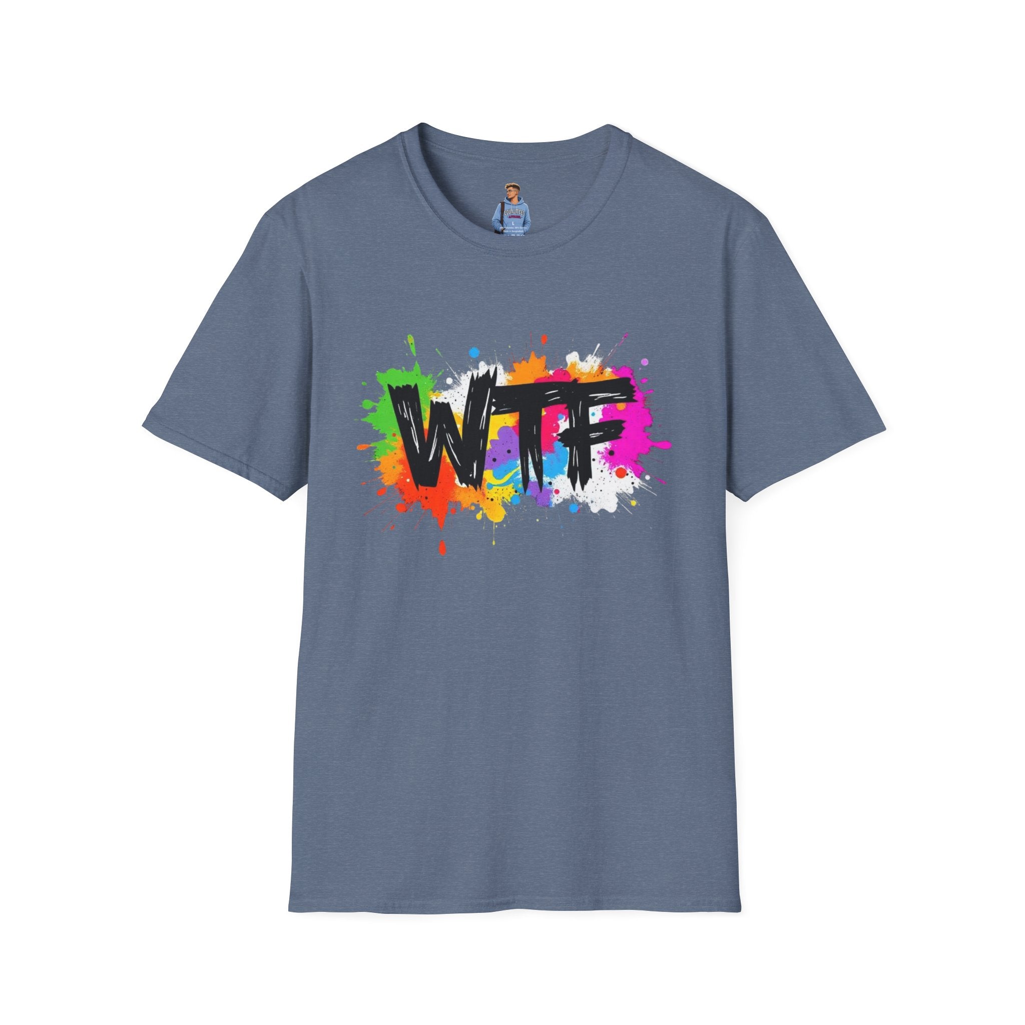 Bold Rainbow WTF Color Splash T-Shirt