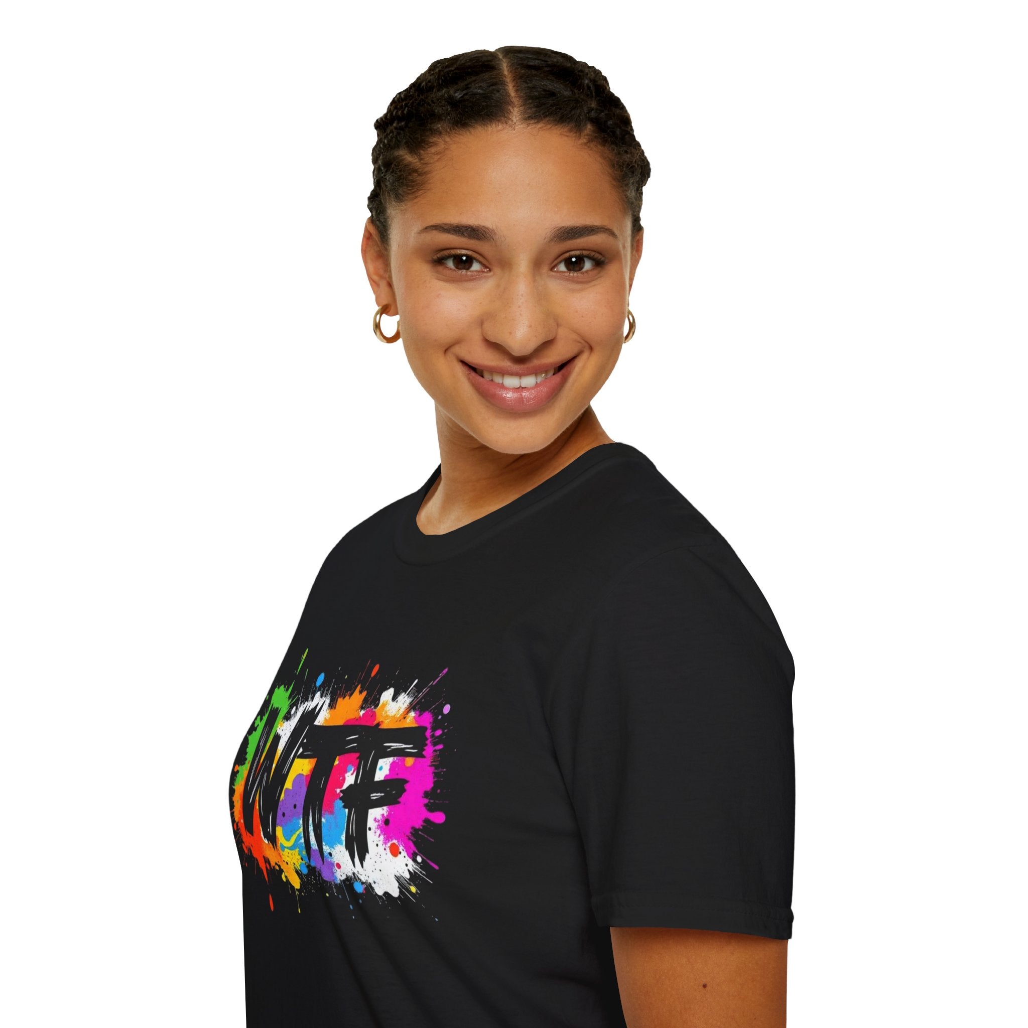 Bold Rainbow WTF Color Splash T-Shirt