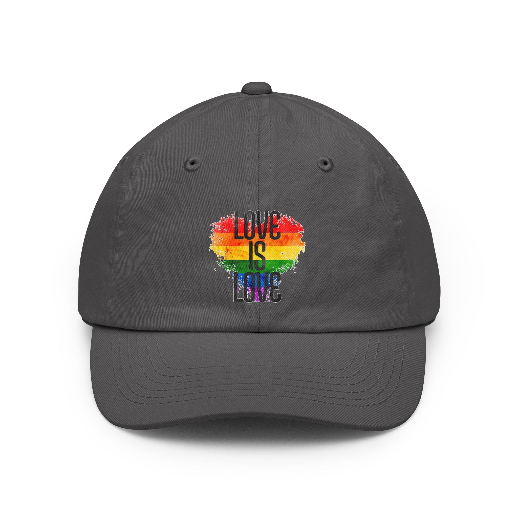 'Love Is Love' Rainbow Heart Pride Cap