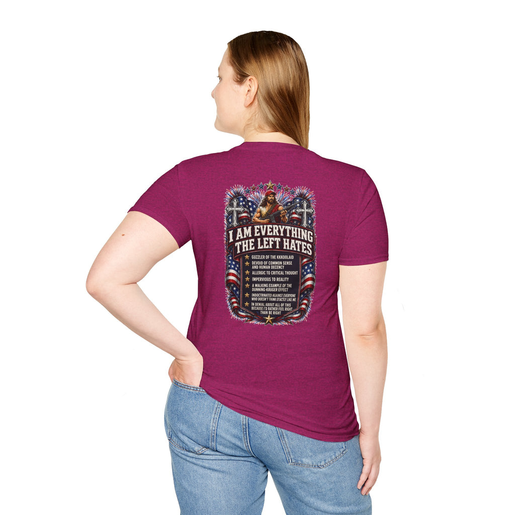 Star Spangled Awesome Graphic Tee ("Proud to Be Delusional Bootlicking Nazi Trash")