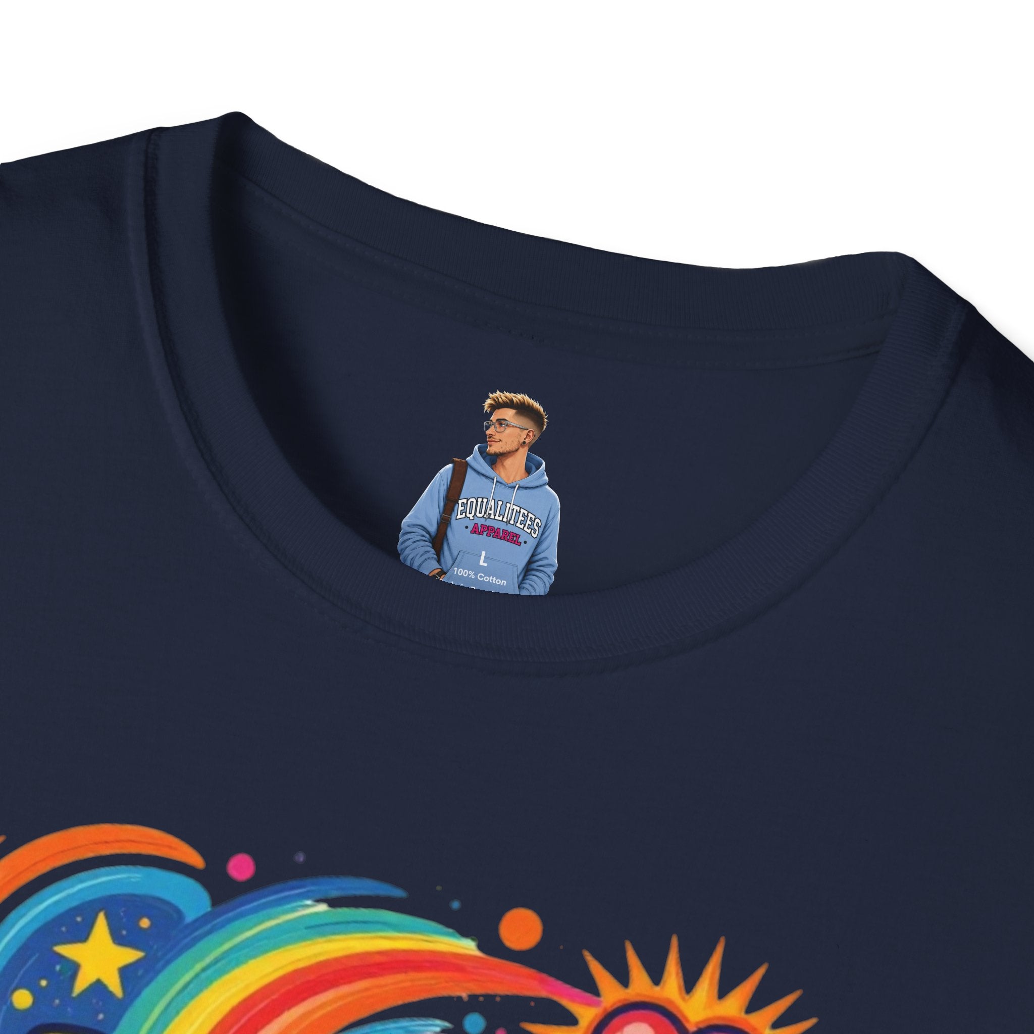 Love Is My Religion Retro Rainbow Graphic T-shirt
