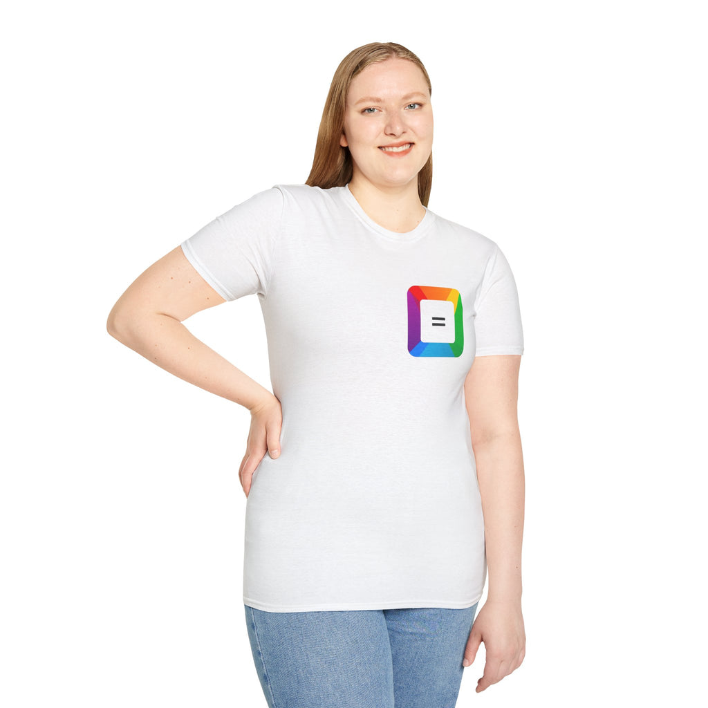 Pride-Theme Unisex Softstyle T-Shirt - "True freedom is Equality for ALL"