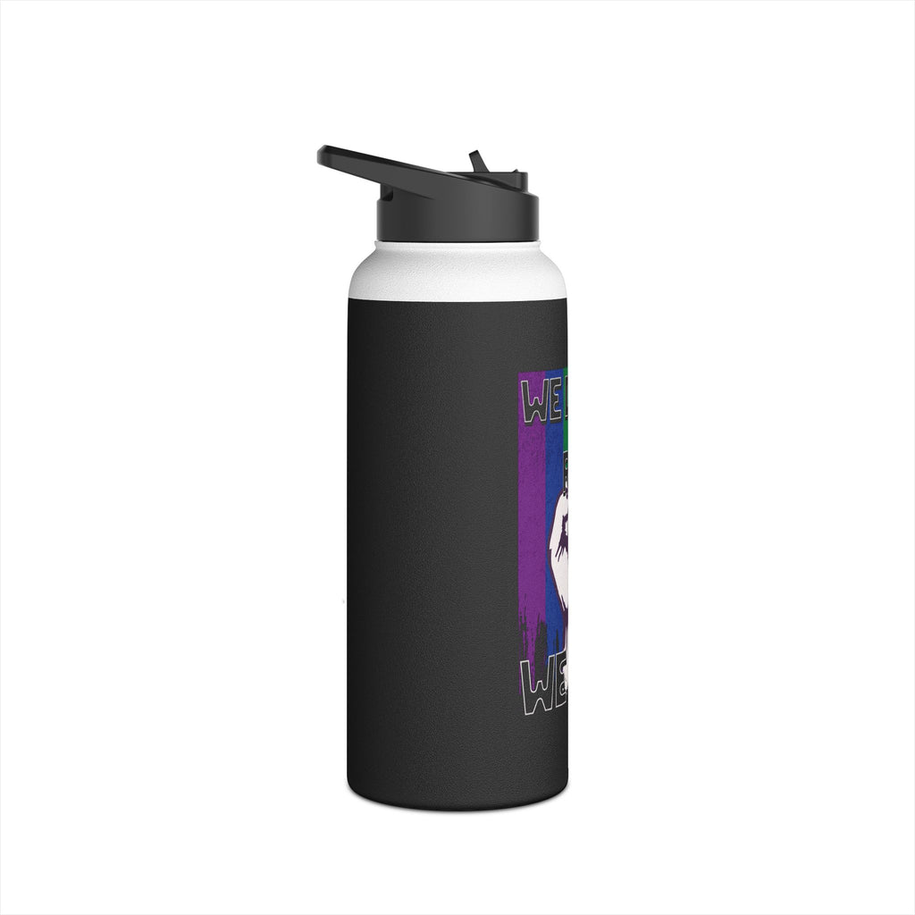 Teaching While Queer Stainless Steel Water Bottle - Perfect for Educators and Allies - EqualiTees.Me