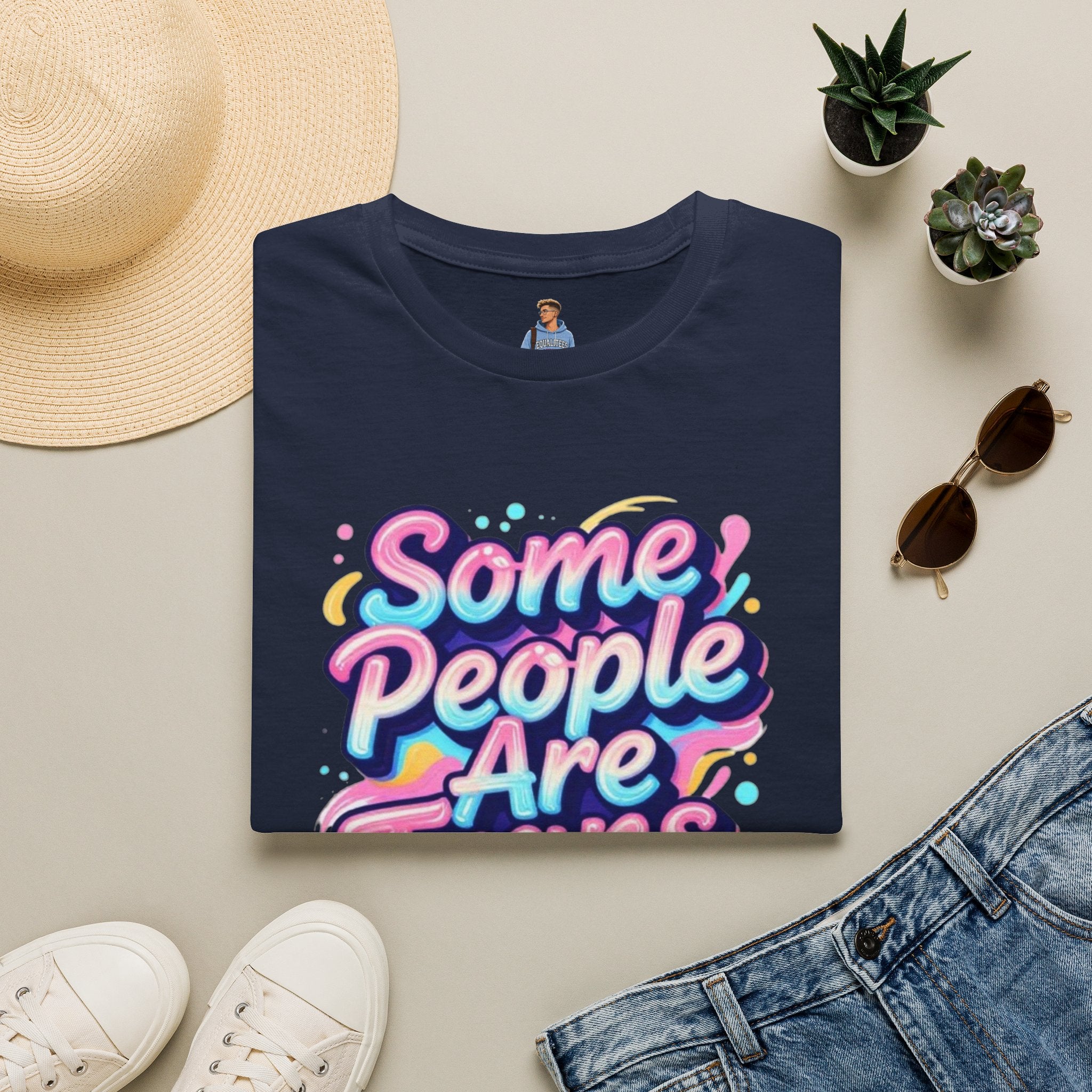 Some People are Trans T-Shirt — "Some People Are Trans. Get Over It." Colorful Pride Tee