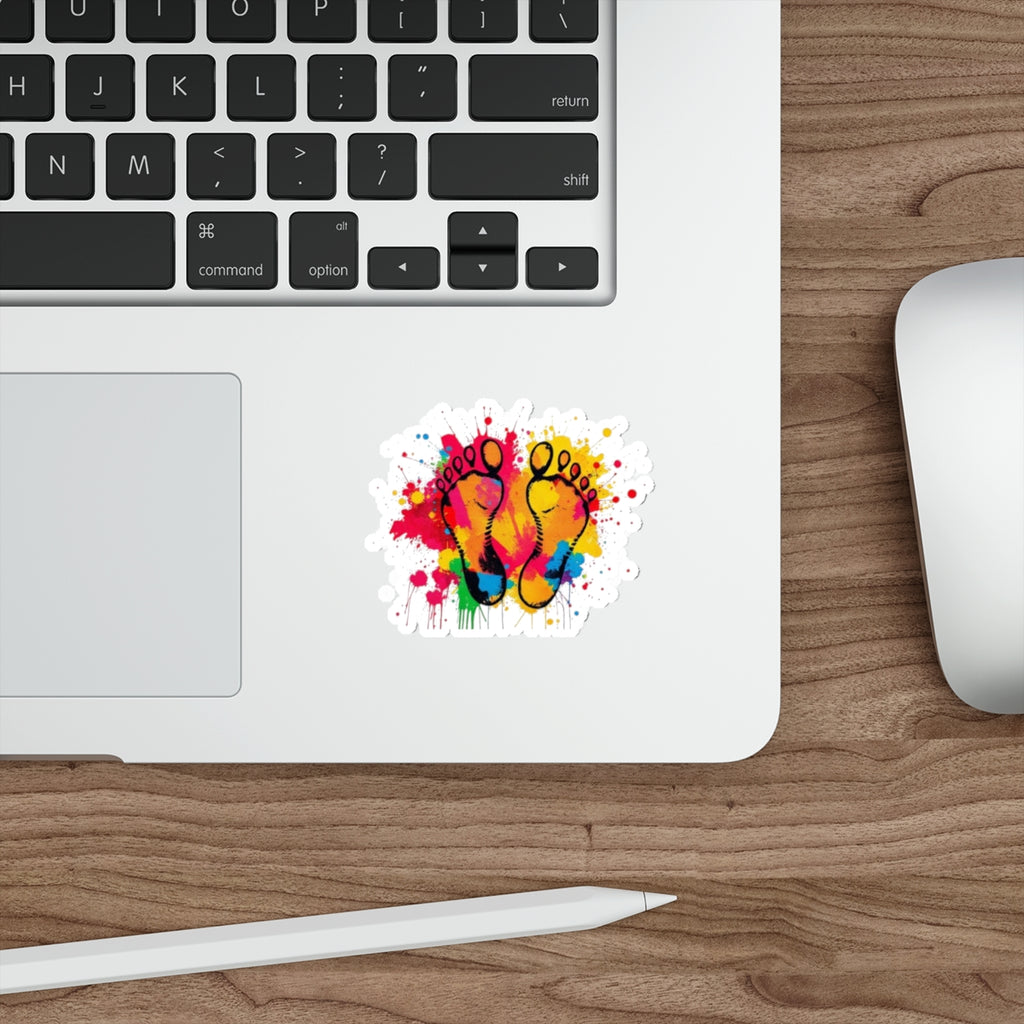 Die-Cut Stickers - Rainbow Feet - EqualiTees.Me