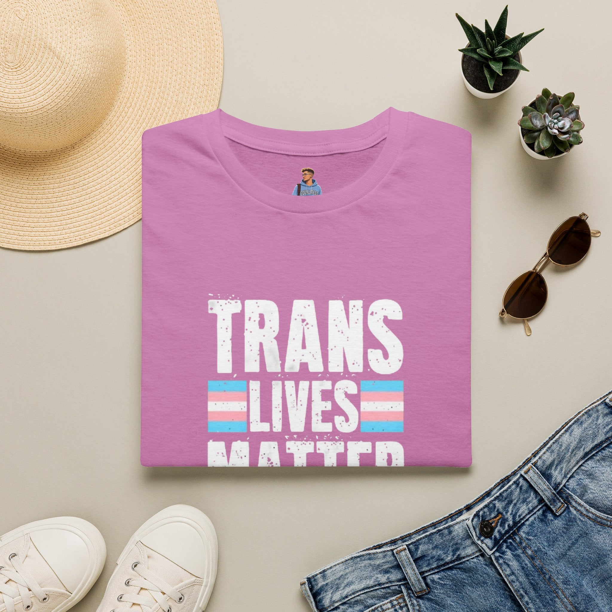 Trans Lives Matter Unisex Softstyle T-Shirt - Support LGBTQ+ Rights