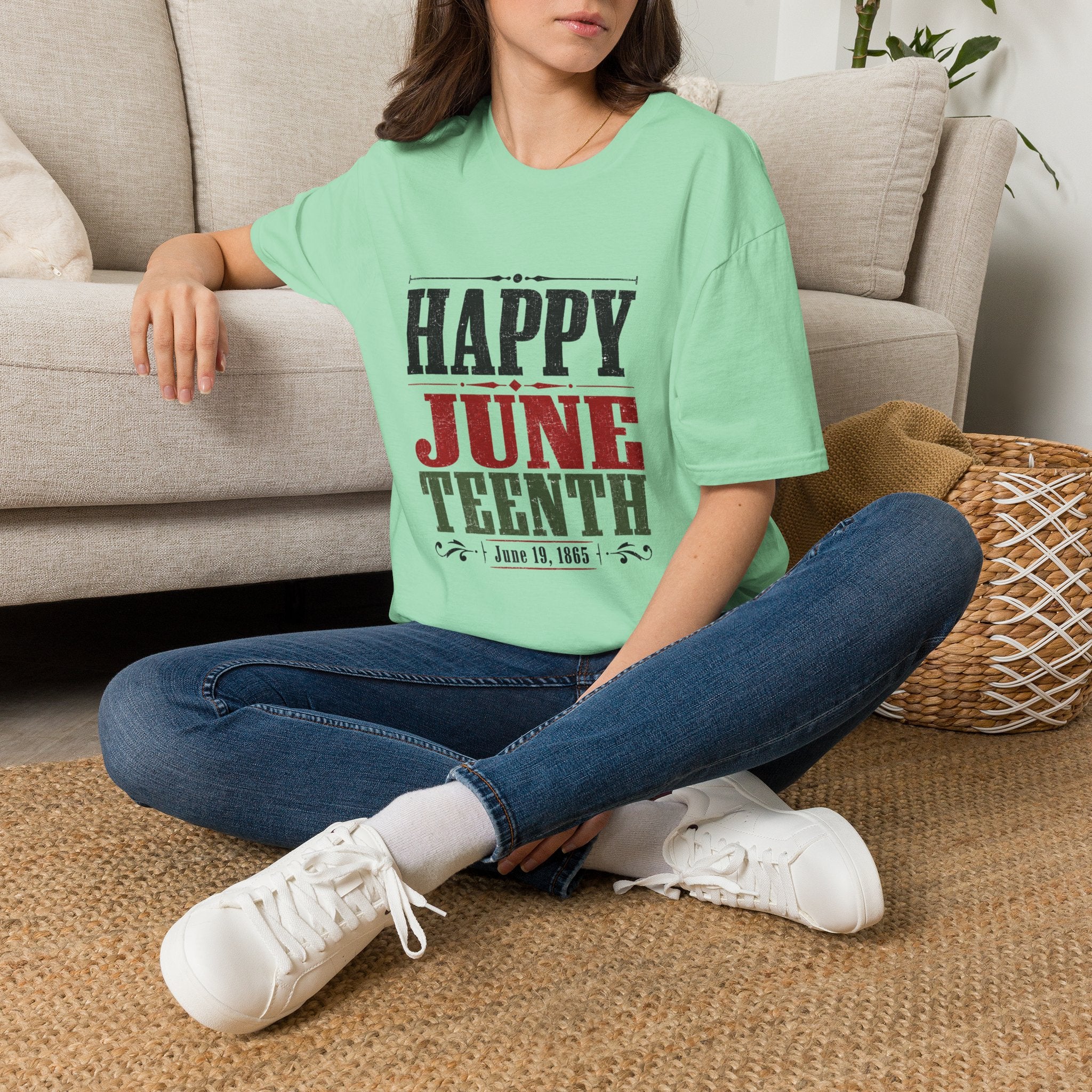 Juneteenth T-Shirt — "Happy Juneteenth" Celebration Tee