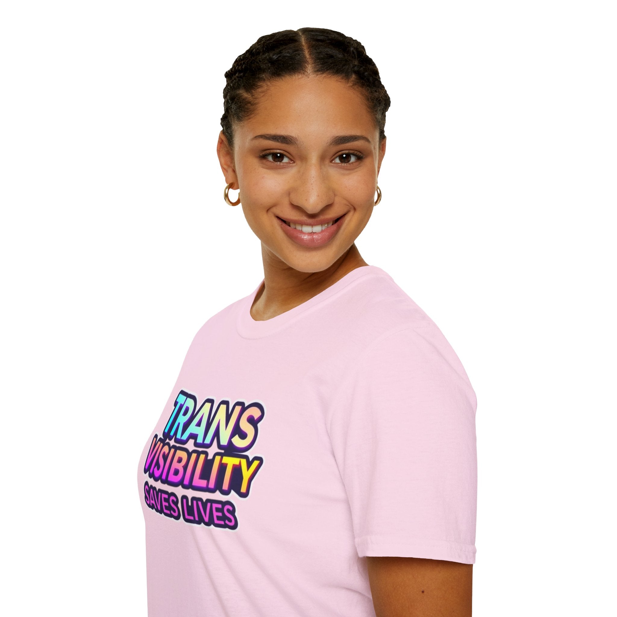 Trans Visibility Saves Lives Statement T-shirt