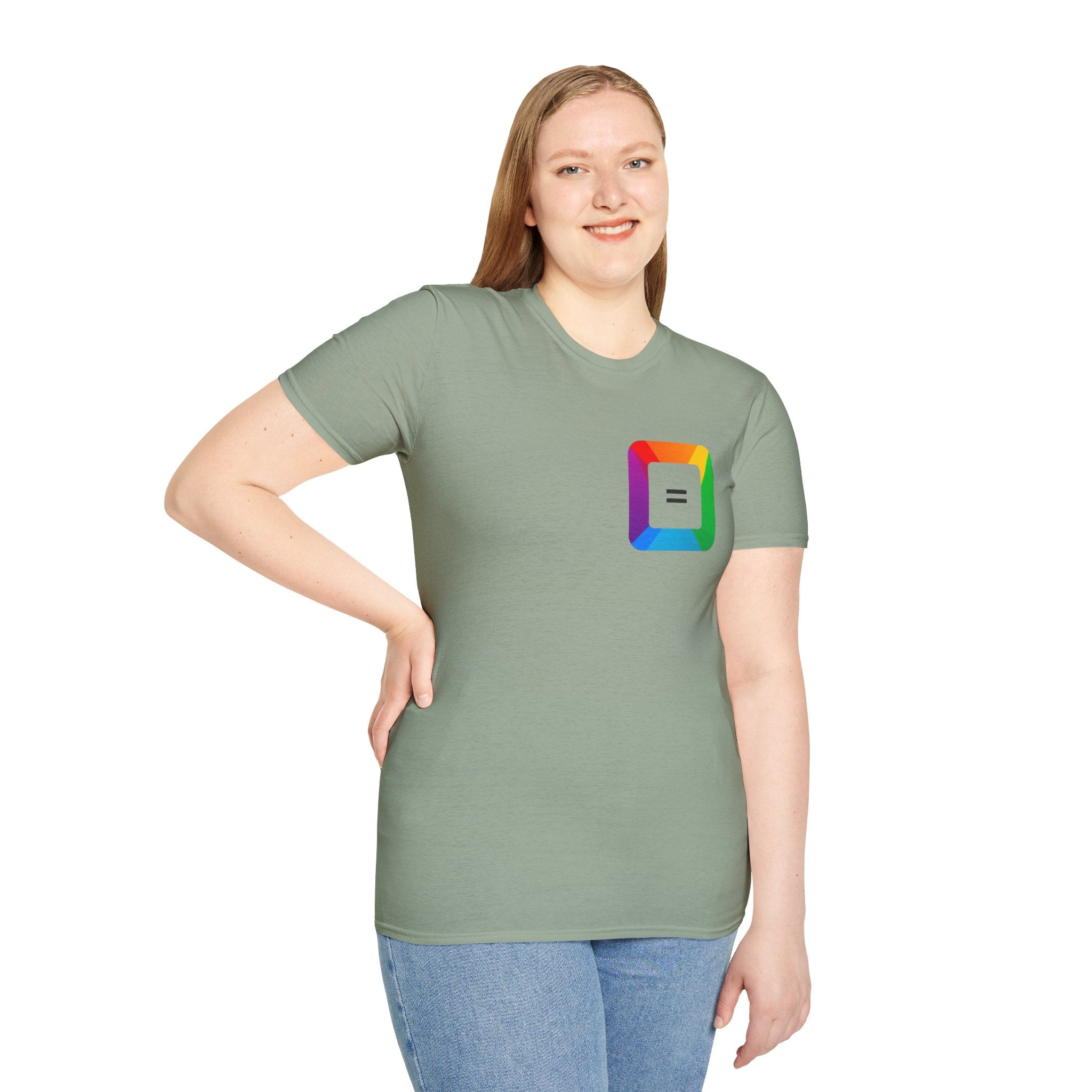 Pride-Theme Unisex Softstyle T-Shirt - "True freedom is Equality for ALL"