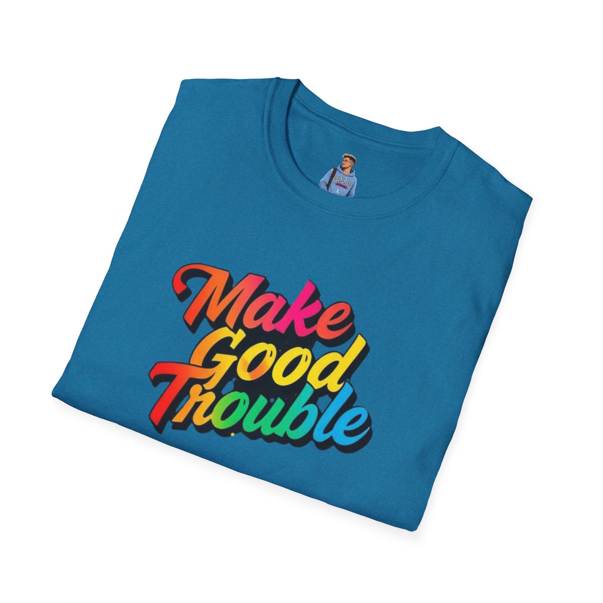 Make Good Trouble' Rainbow T-Shirt
