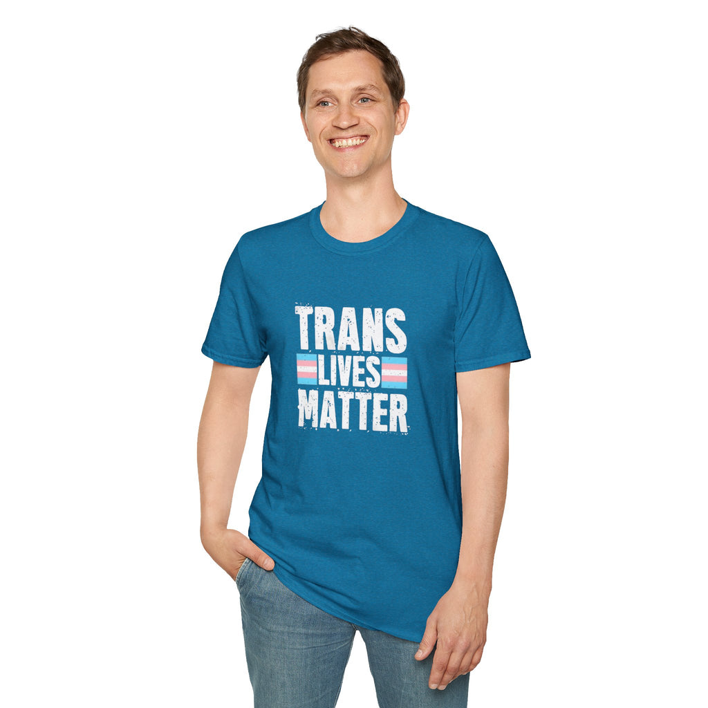 Trans Lives Matter Unisex Softstyle T-Shirt - Support LGBTQ+ Rights