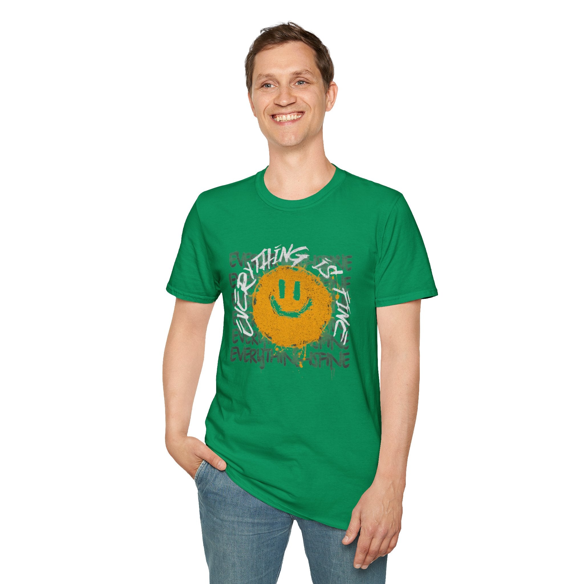 Camiseta unisex divertida y suave con la frase "Todo está bien", camiseta sarcástica, camiseta gráfica humorística, camiseta con frase del Apocalipsis, regalo para amantes de las bromas