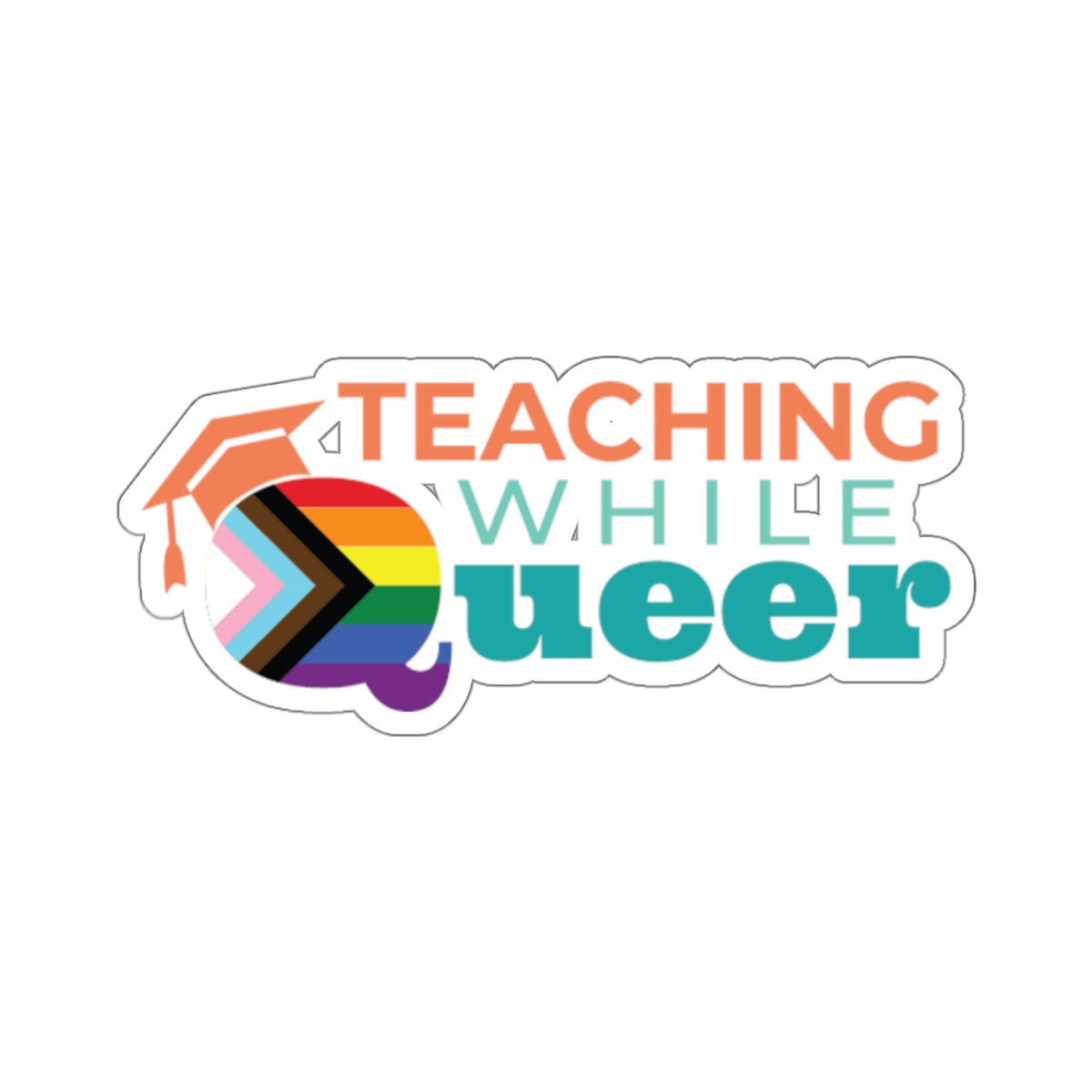 TWQ - Teaching While Queer Die-Cut Logo Sticker
