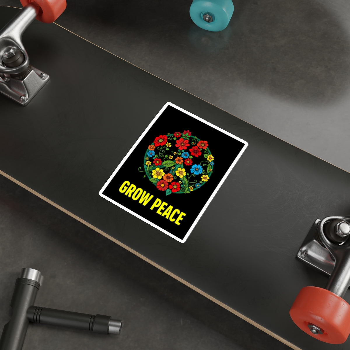 Grow Peace Die-Cut Sticker - EqualiTees.Me