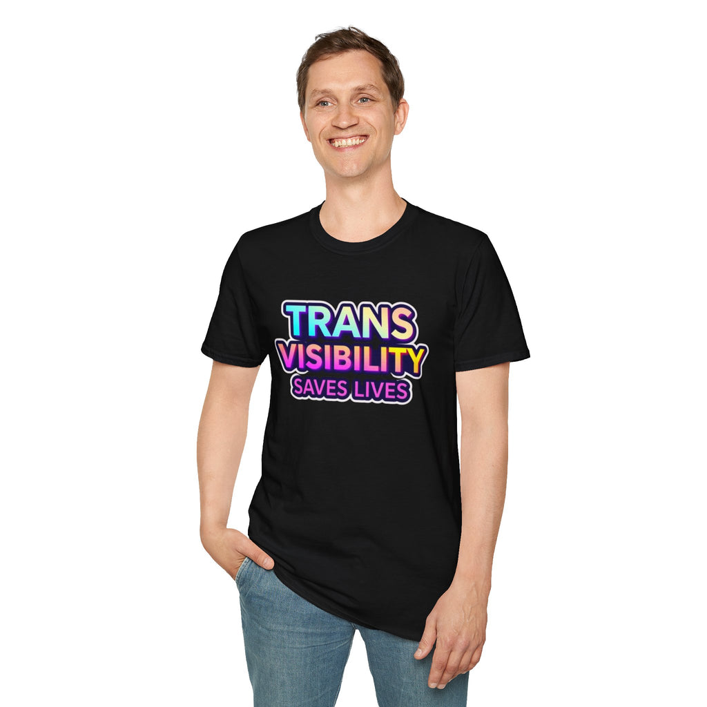 Trans Visibility Saves Lives Statement T-shirt