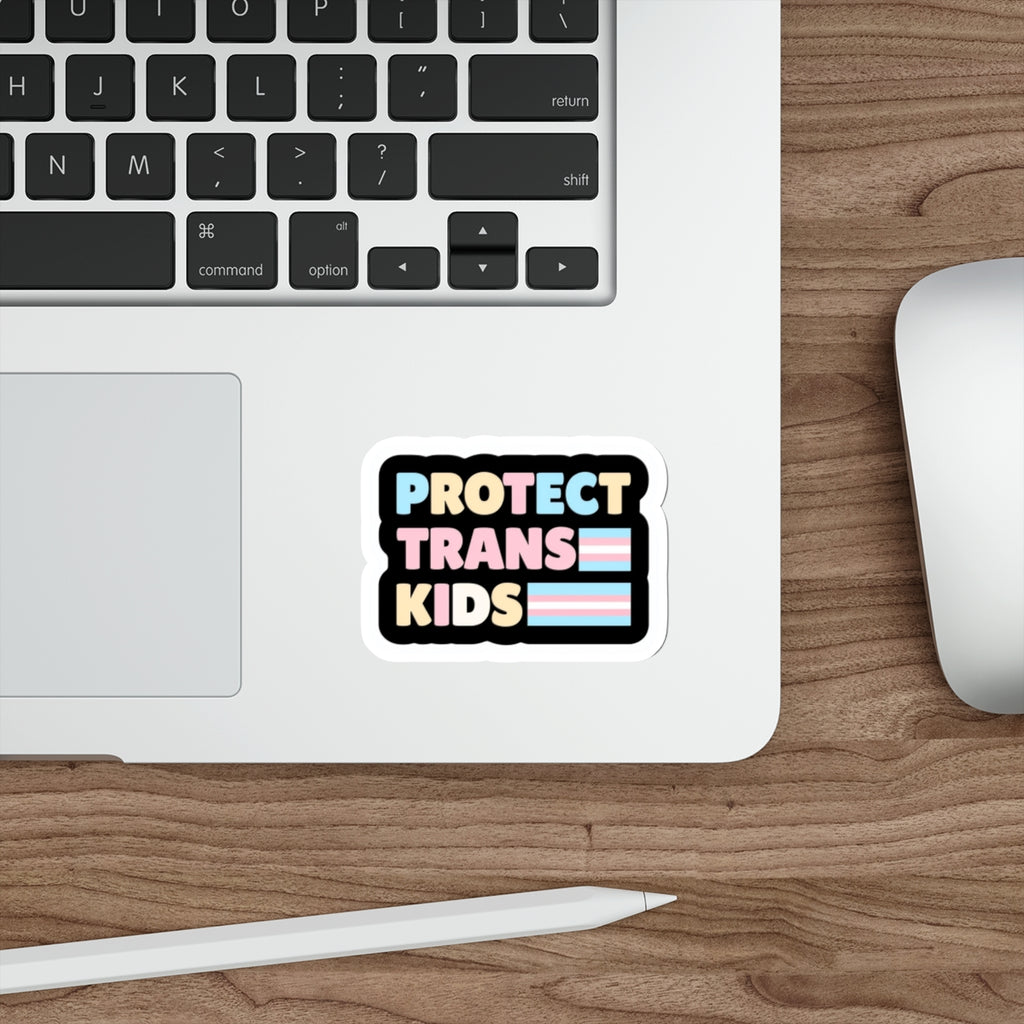 Die-Cut Stickers - Protect Trans Kids Sticker - EqualiTees.Me