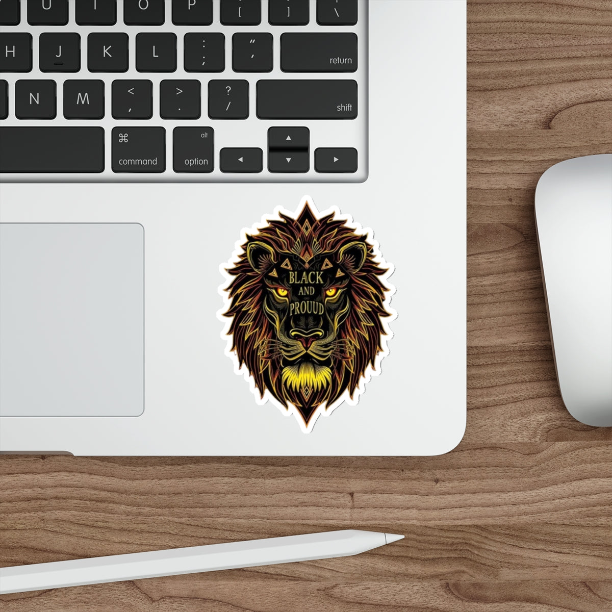 Black And Proud Lion Sticker - EqualiTees.Me