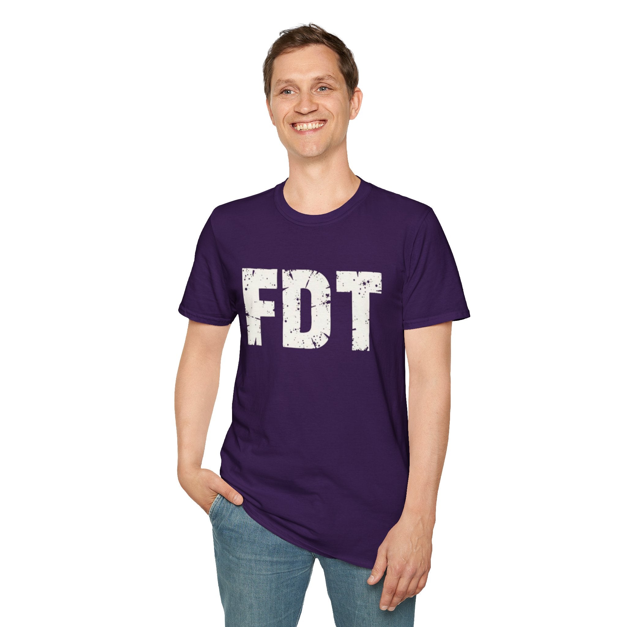 FDT Political Protest Distressed Graphic T-Shirt