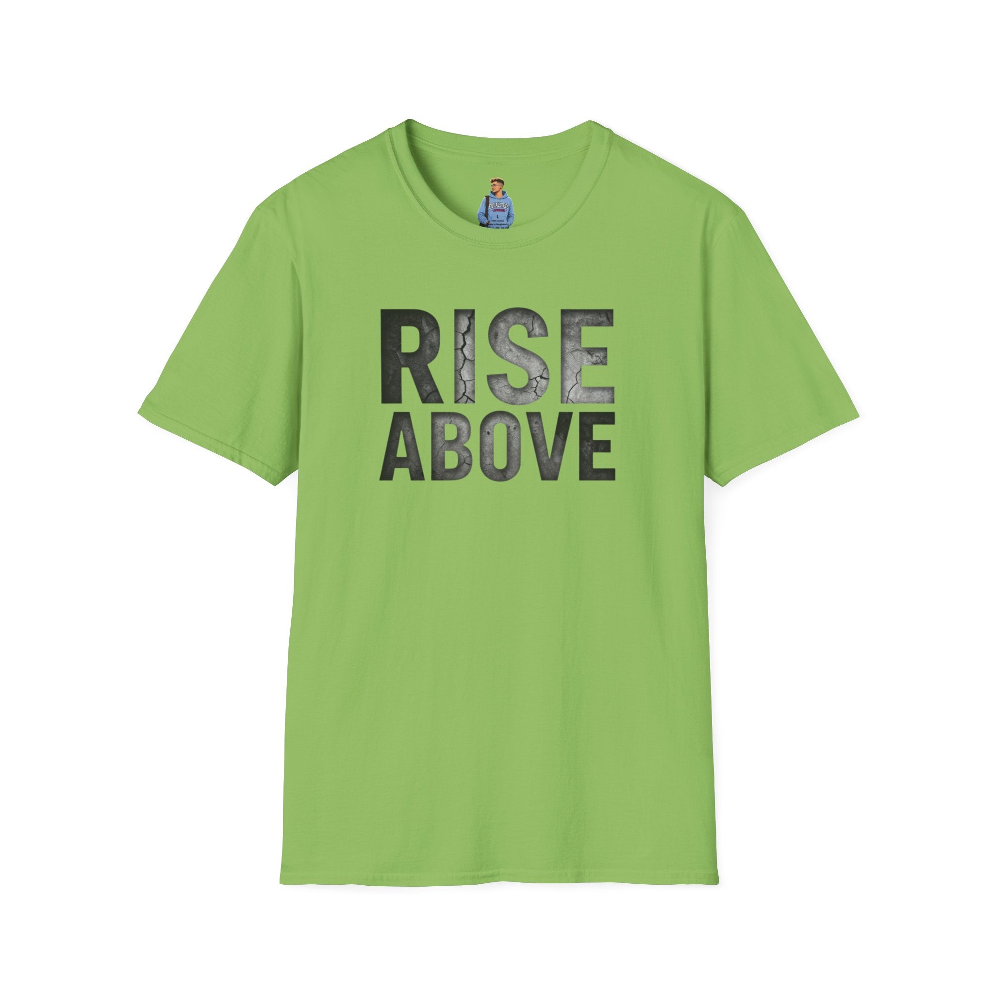 Rise Above Motivational Graphic T-Shirt